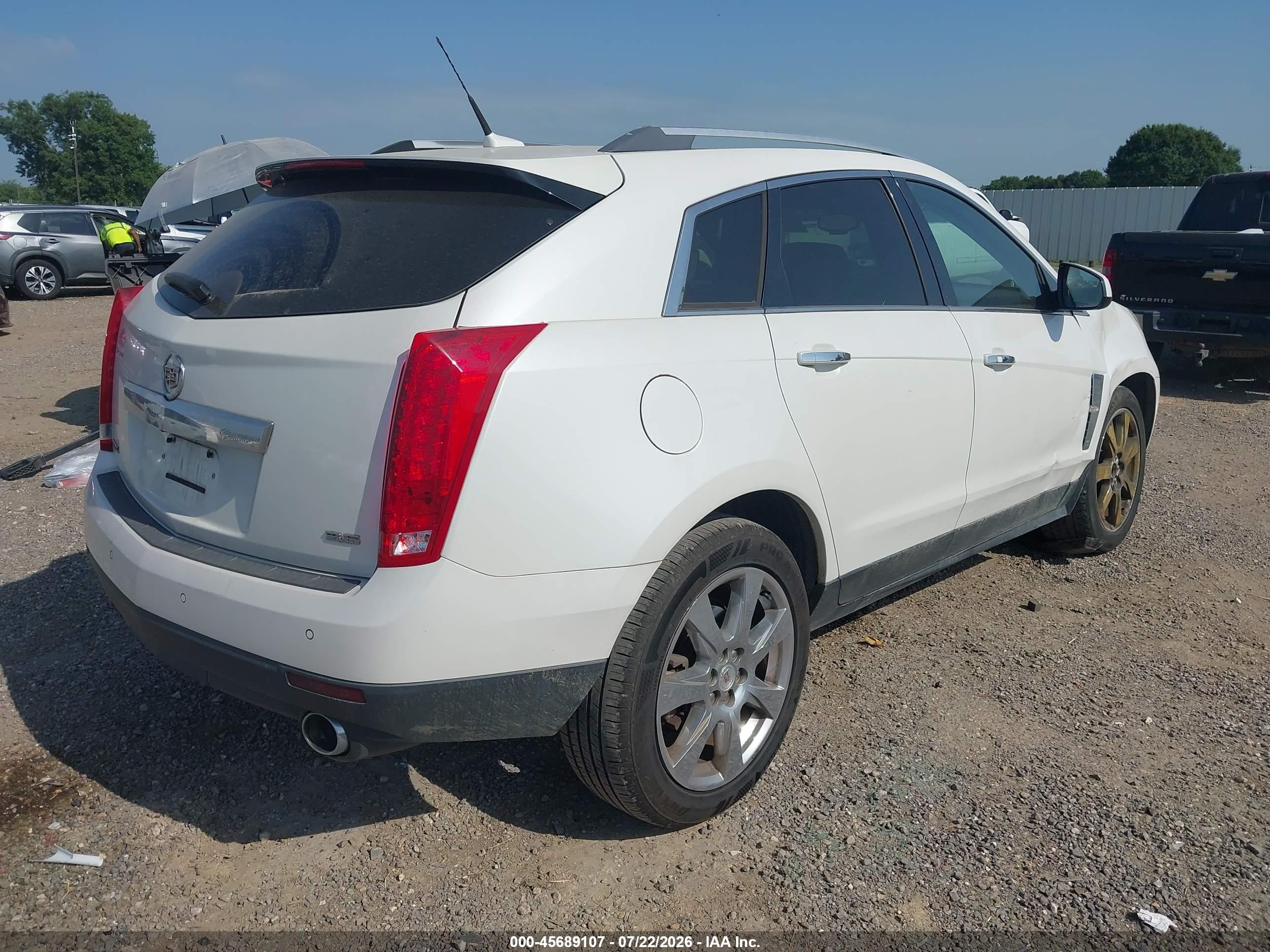 2012 Cadillac Srx Performance Collection White vin: 3GYFNBE31CS612676