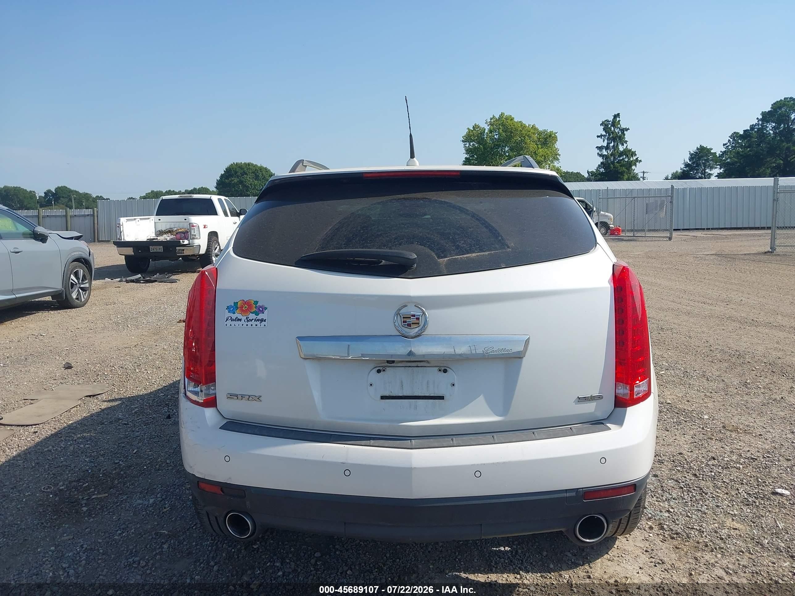 2012 Cadillac Srx Performance Collection White vin: 3GYFNBE31CS612676