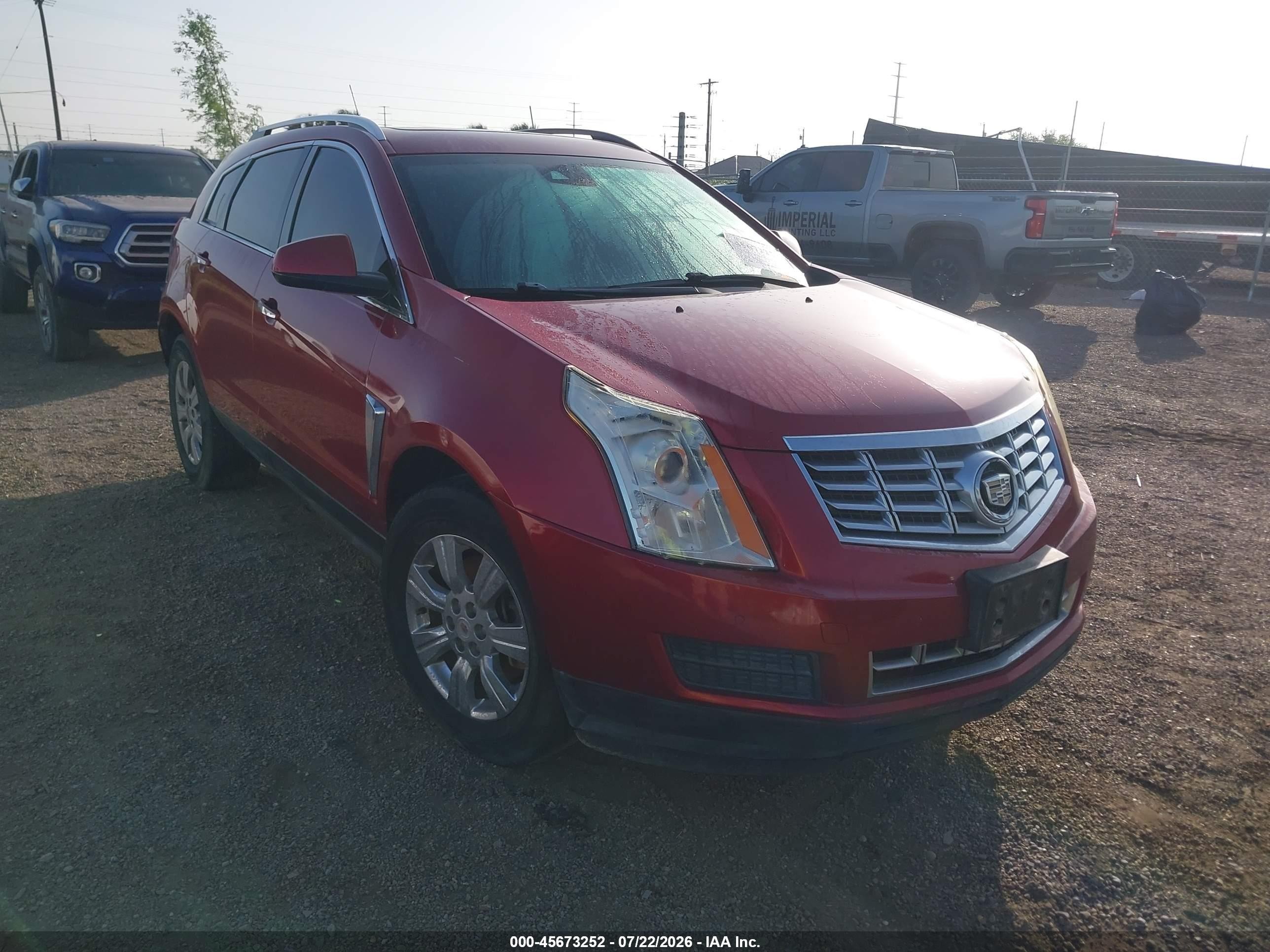 2014 Cadillac Srx Luxury Collection Red vin: 3GYFNBE31ES609148