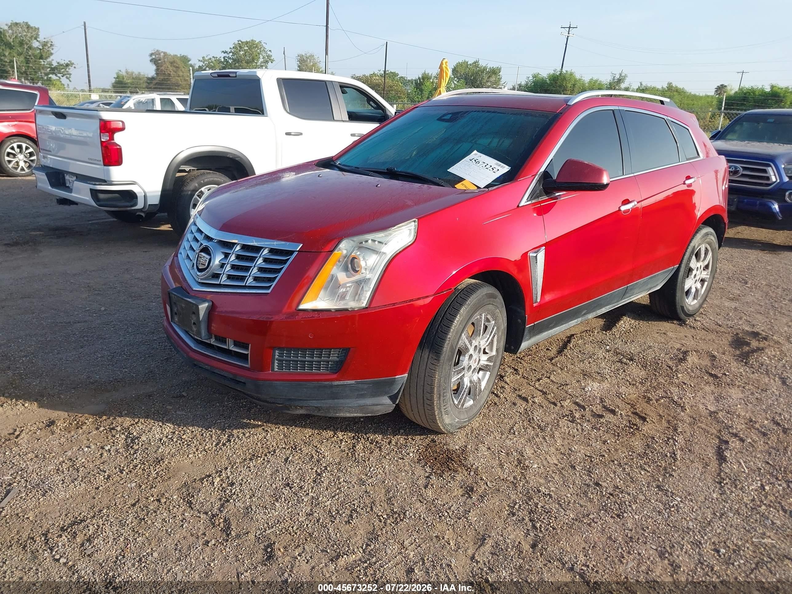 2014 Cadillac Srx Luxury Collection Red vin: 3GYFNBE31ES609148