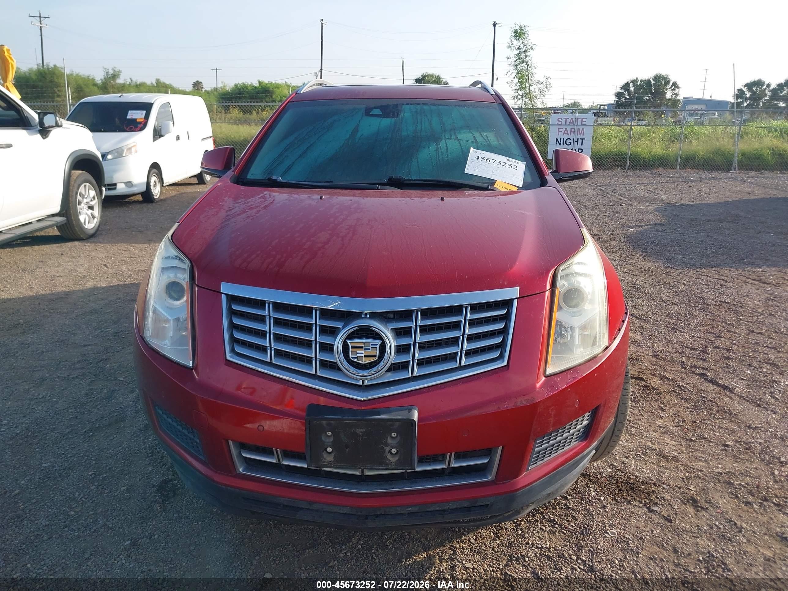 2014 Cadillac Srx Luxury Collection Red vin: 3GYFNBE31ES609148