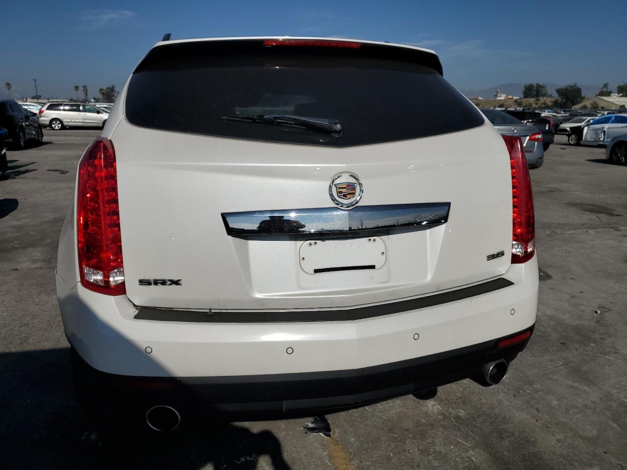 2014 Cadillac Srx Luxury Collection White vin: 3GYFNBE31ES651206