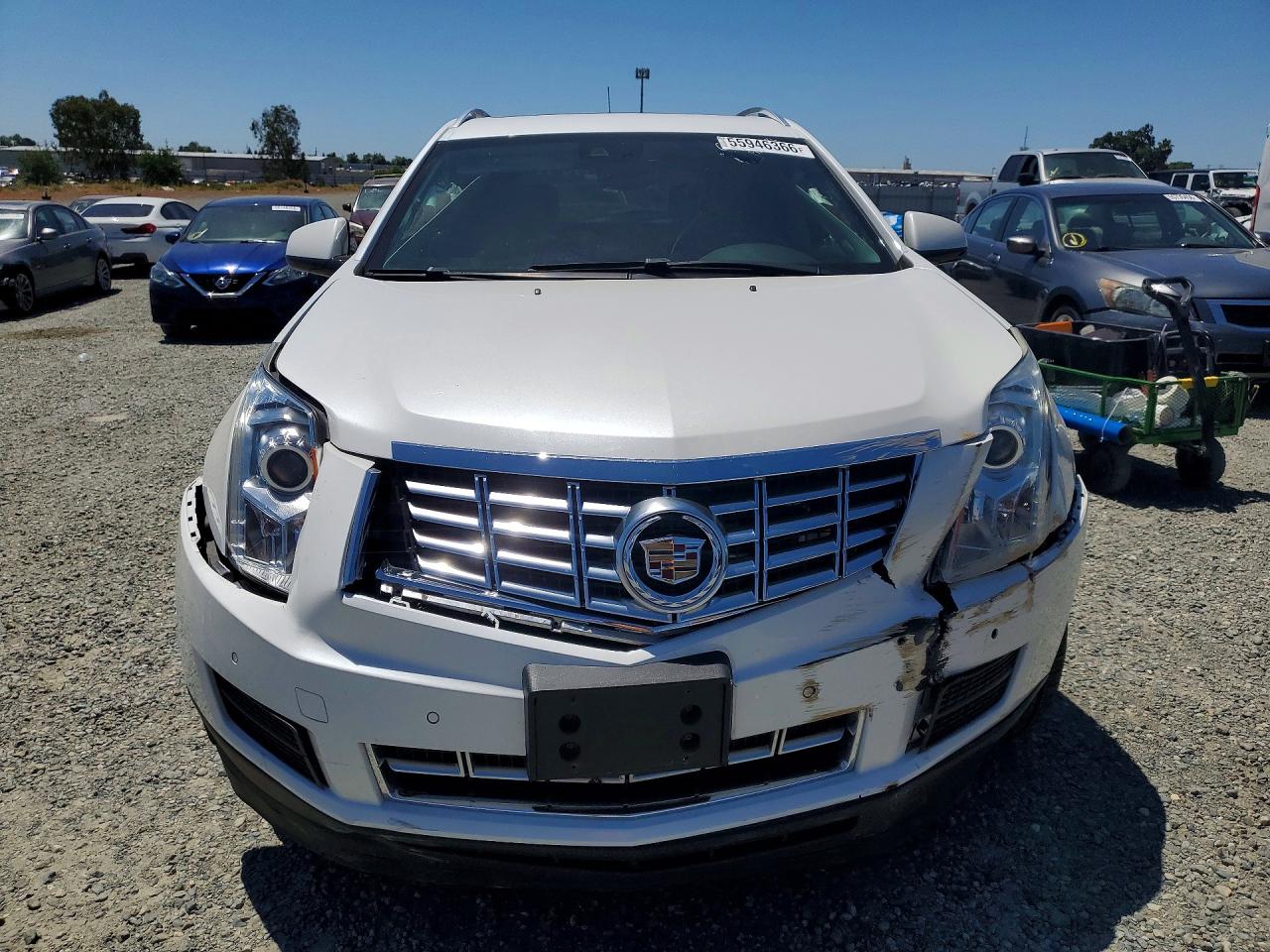 2014 Cadillac Srx Luxury Collection White vin: 3GYFNBE31ES687249