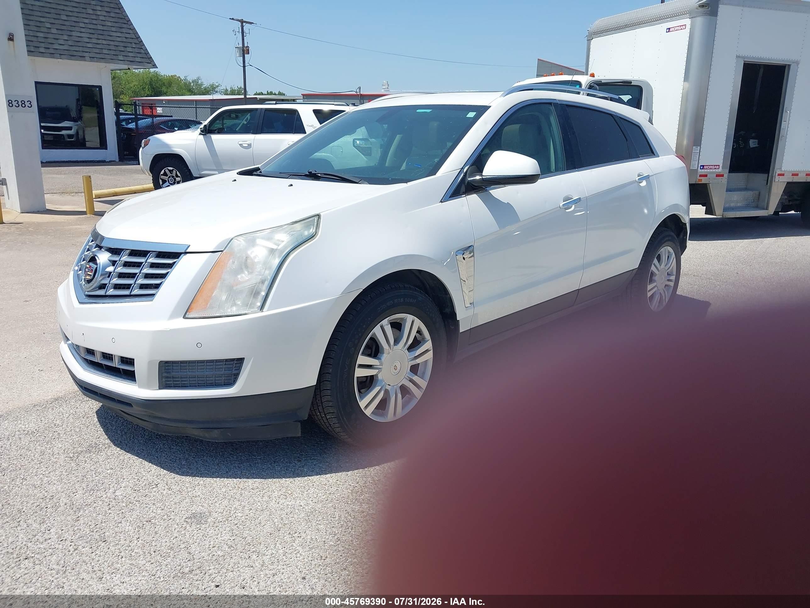 2015 Cadillac Srx Luxury Collection White vin: 3GYFNBE31FS526028
