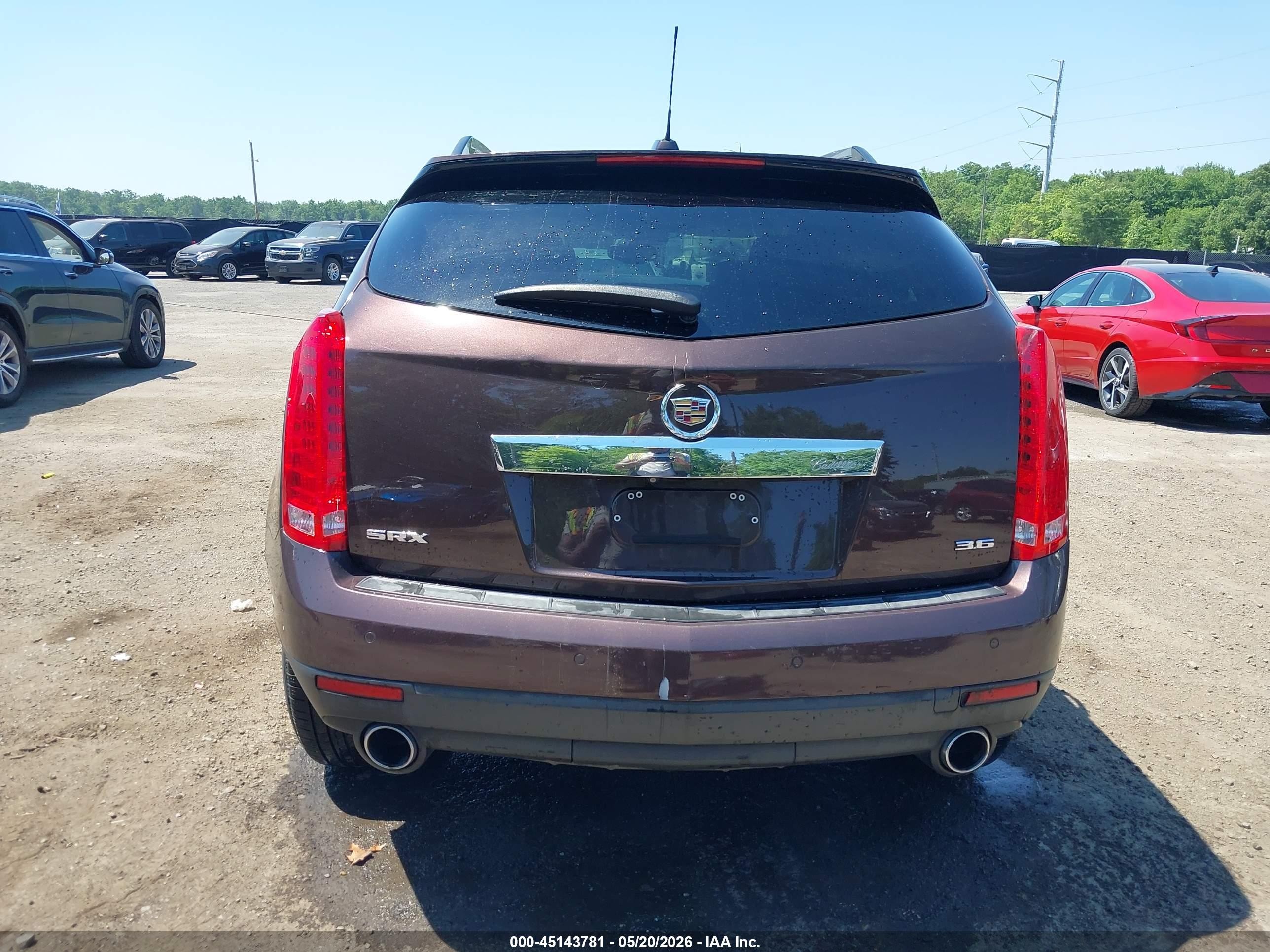 2015 Cadillac Srx Luxury Collection Burgundy vin: 3GYFNBE31FS562270