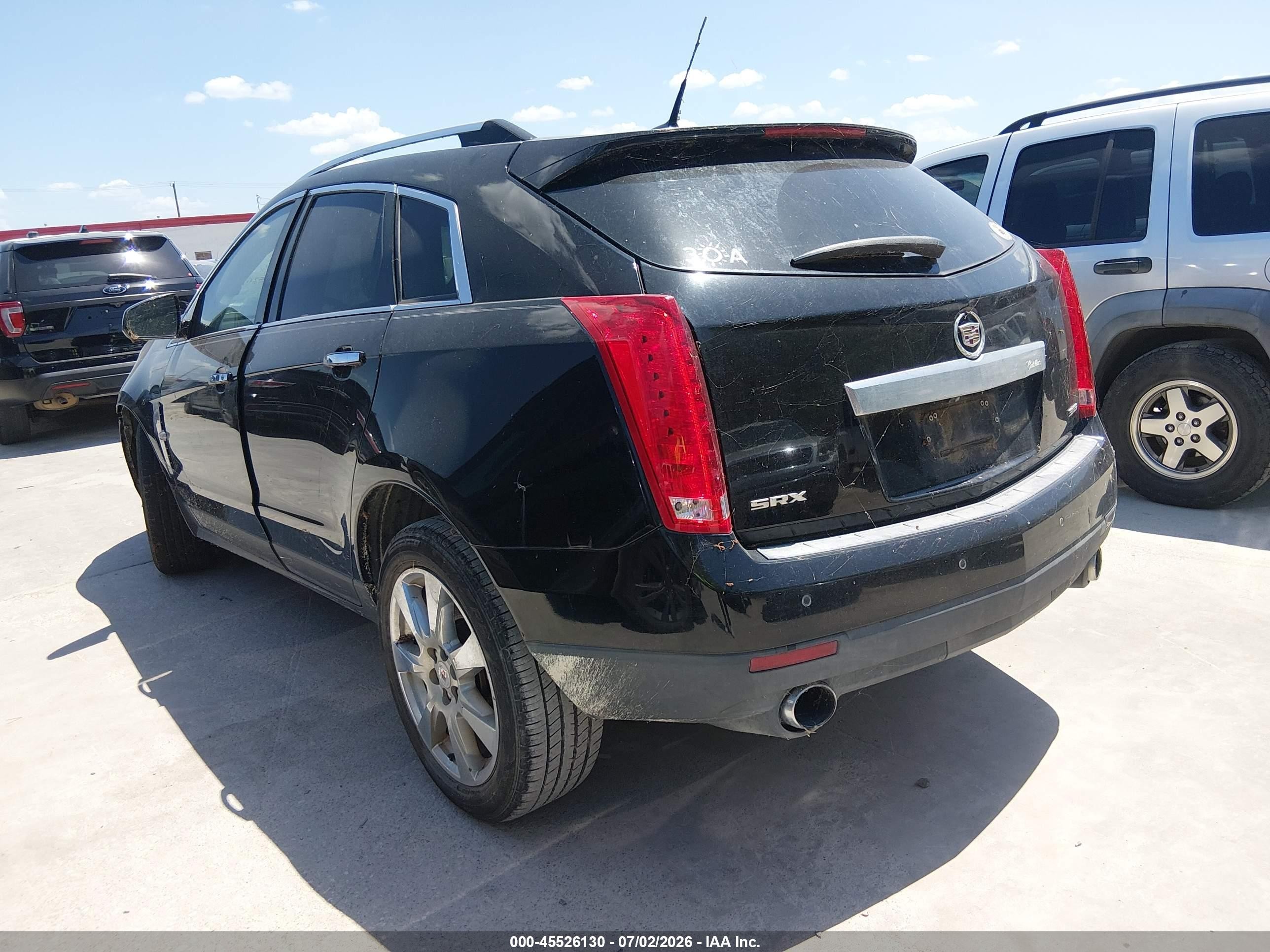 2012 Cadillac Srx Performance Collection Black vin: 3GYFNBE32CS641202