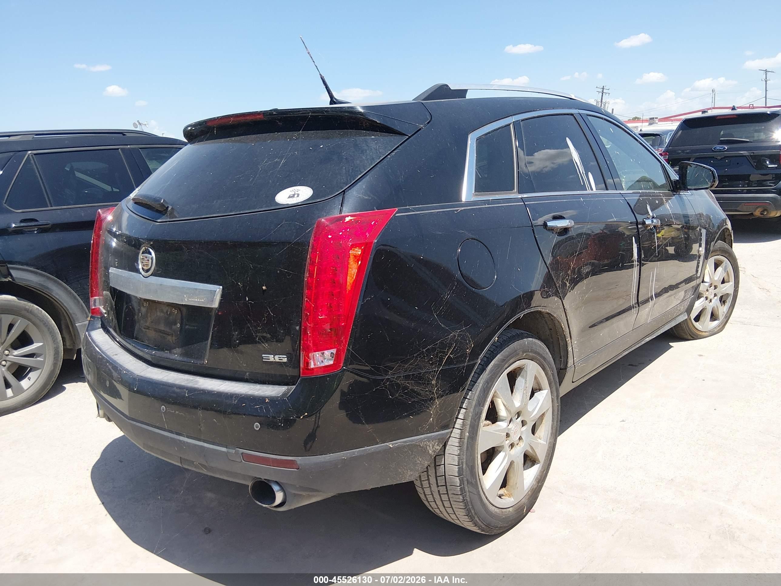 2012 Cadillac Srx Performance Collection Black vin: 3GYFNBE32CS641202