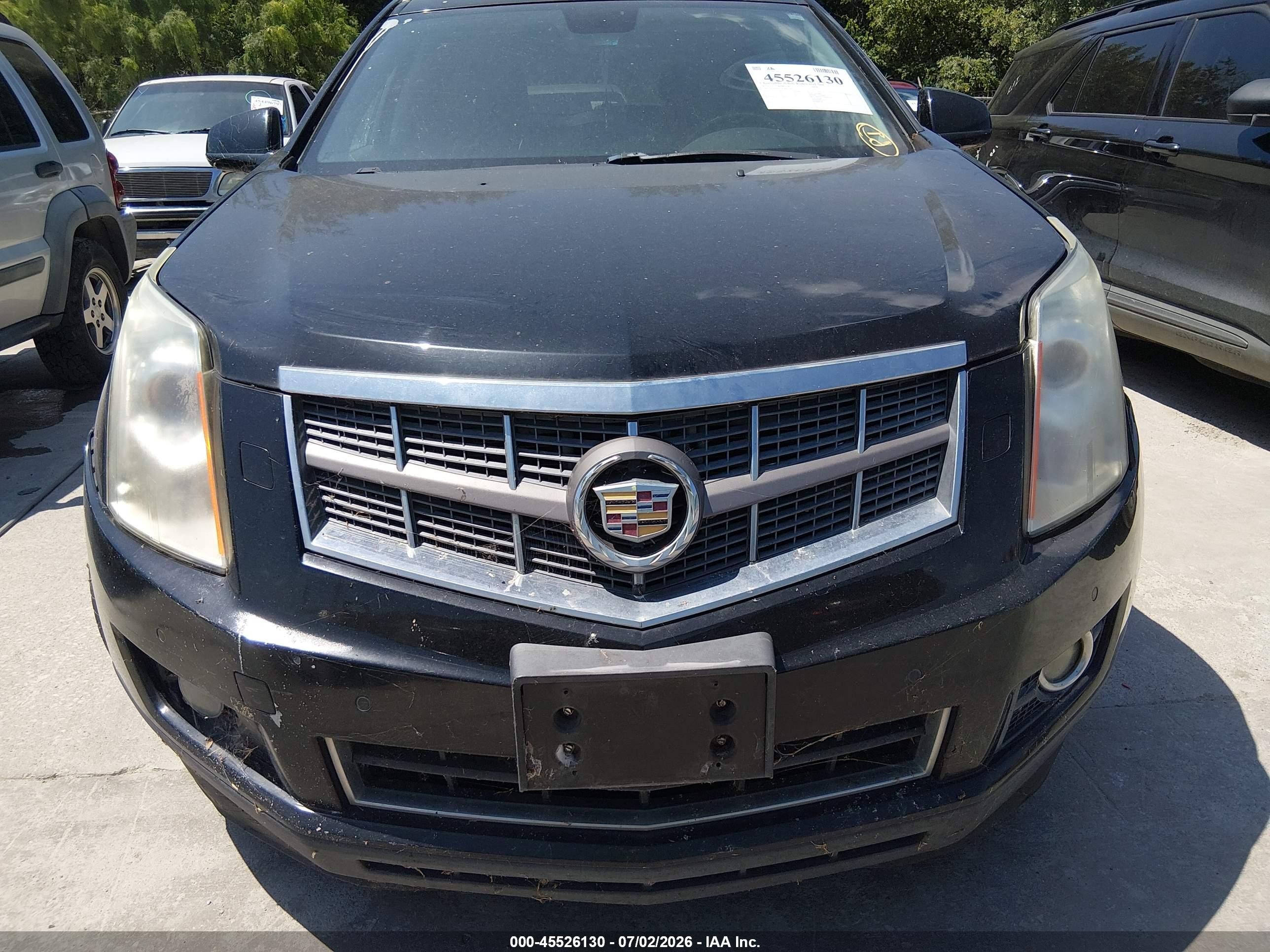 2012 Cadillac Srx Performance Collection Black vin: 3GYFNBE32CS641202