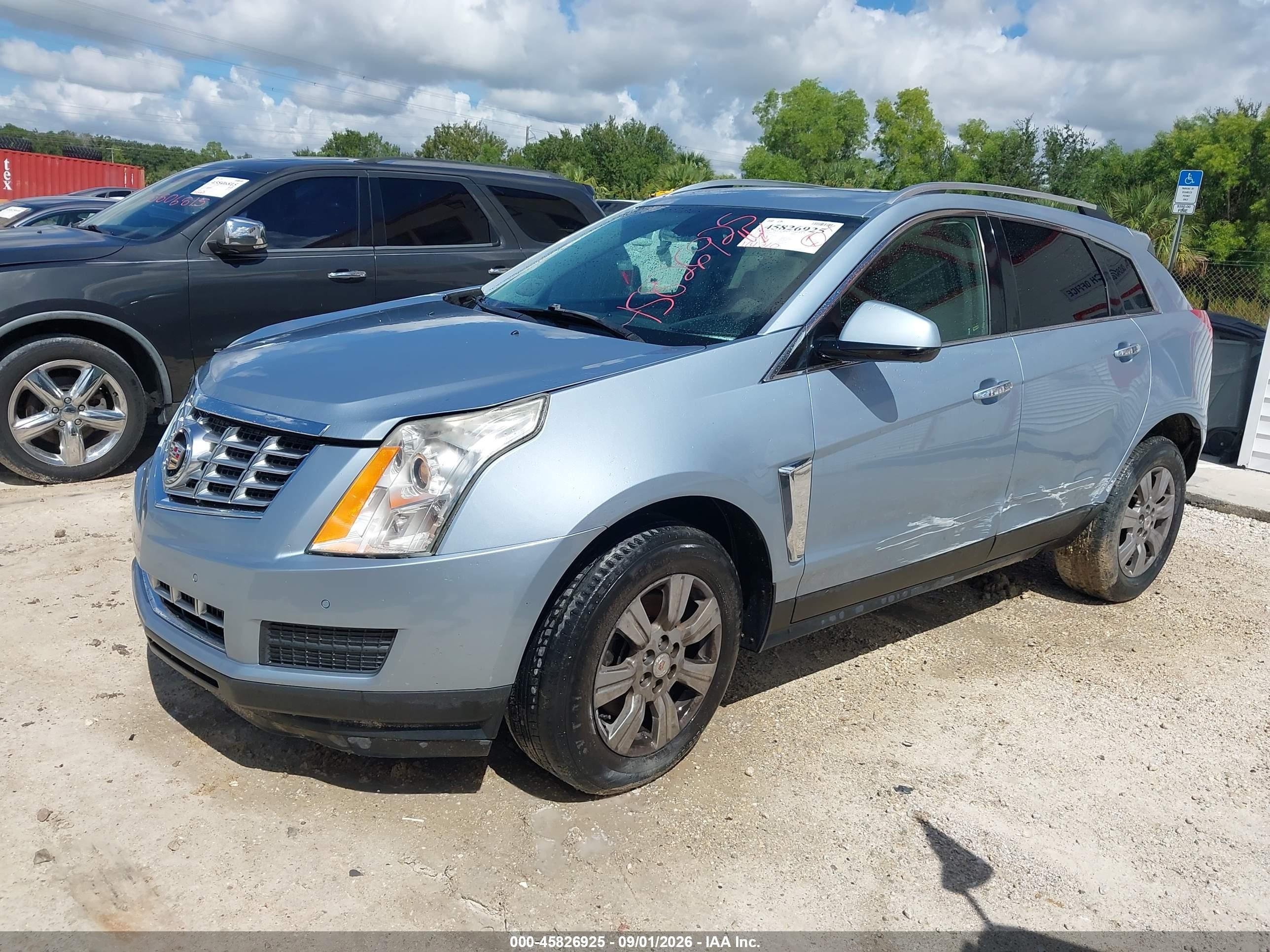 2014 Cadillac Srx Luxury Collection Серый vin: 3GYFNBE32ES522469
