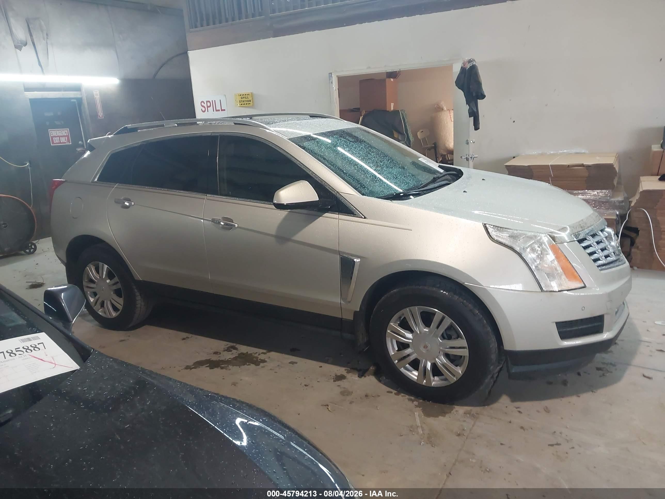 2014 Cadillac Srx Luxury Collection Silver vin: 3GYFNBE32ES566598