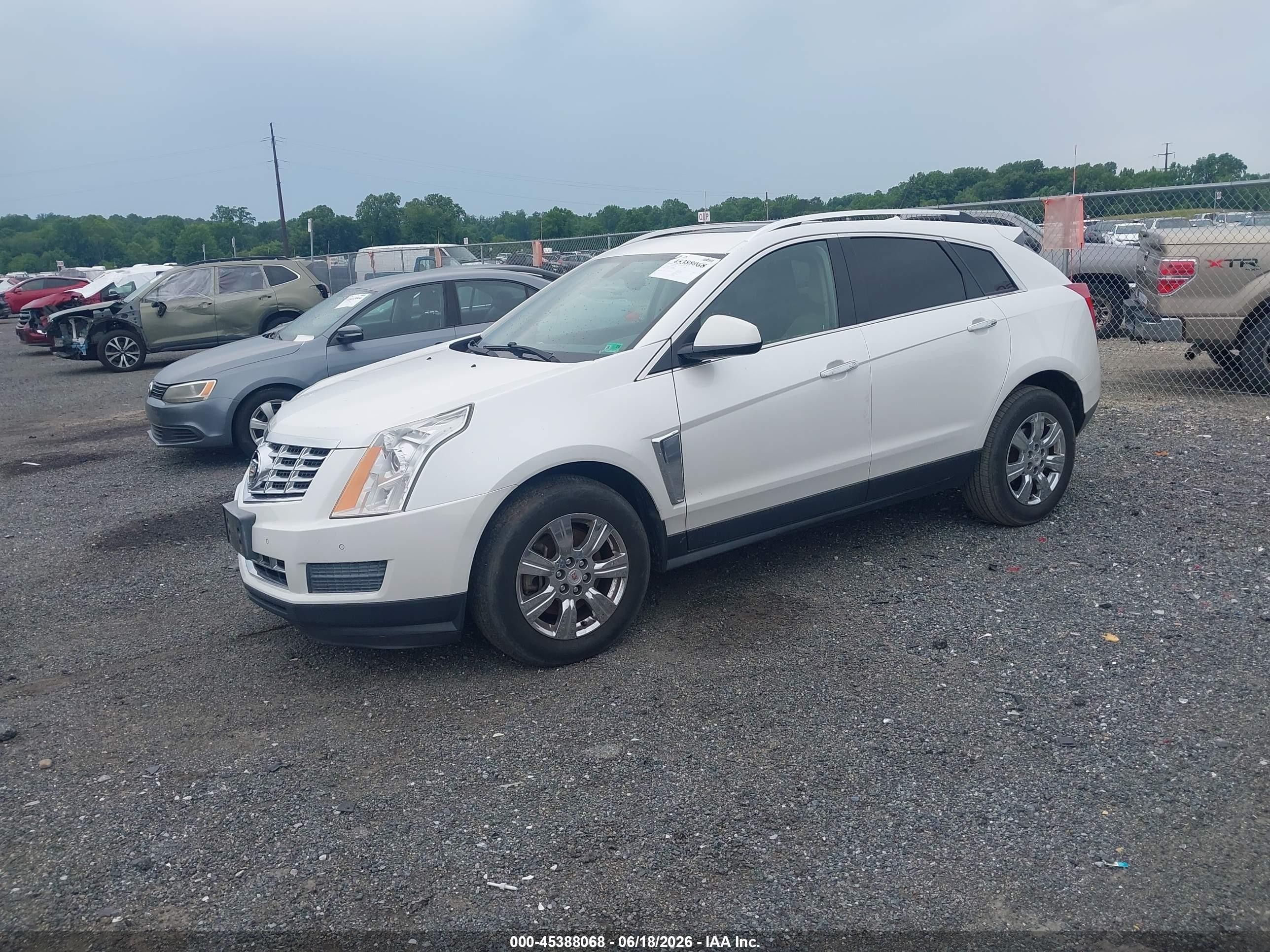 2014 Cadillac Srx Luxury Collection White vin: 3GYFNBE32ES662098