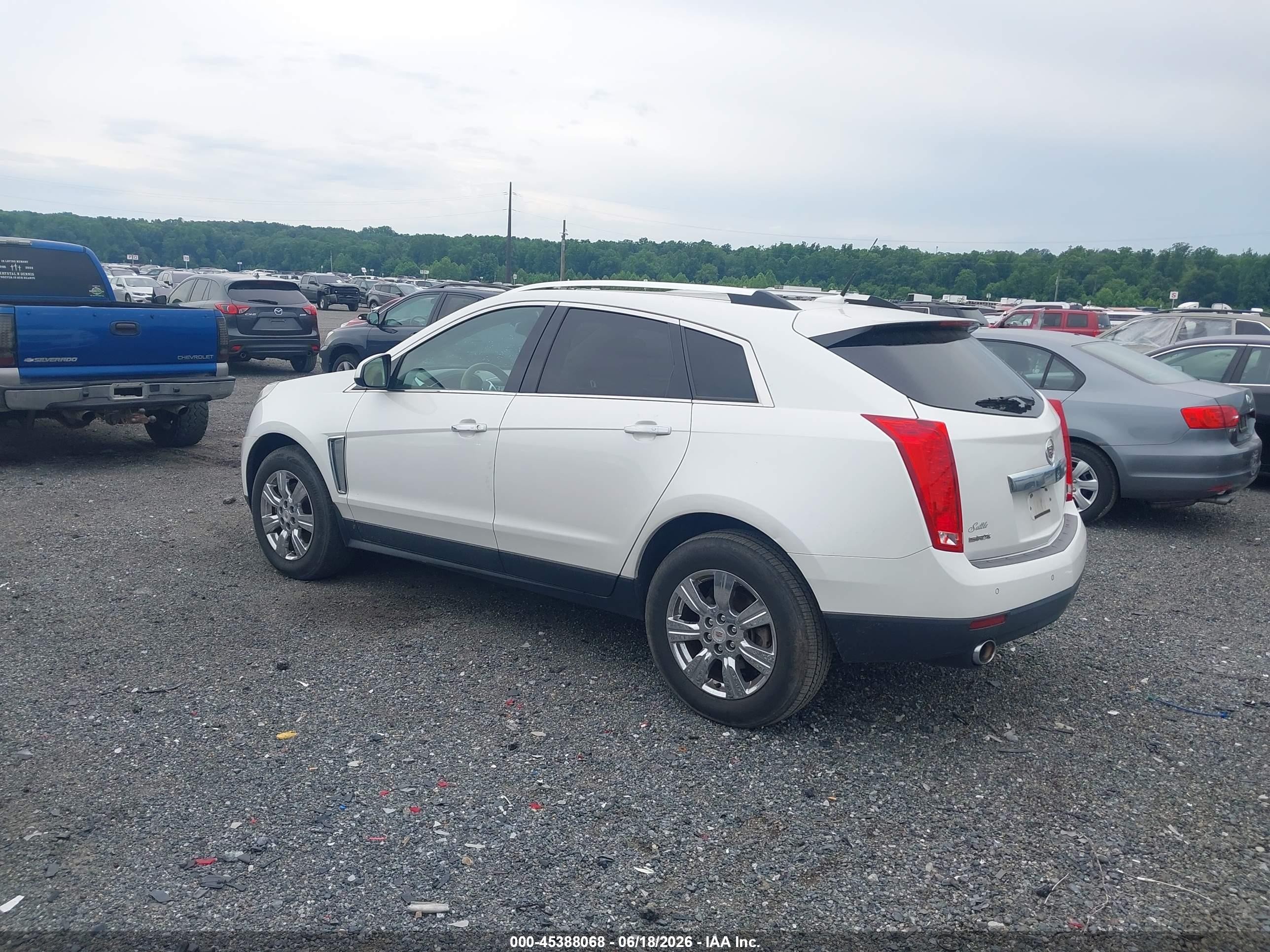 2014 Cadillac Srx Luxury Collection White vin: 3GYFNBE32ES662098