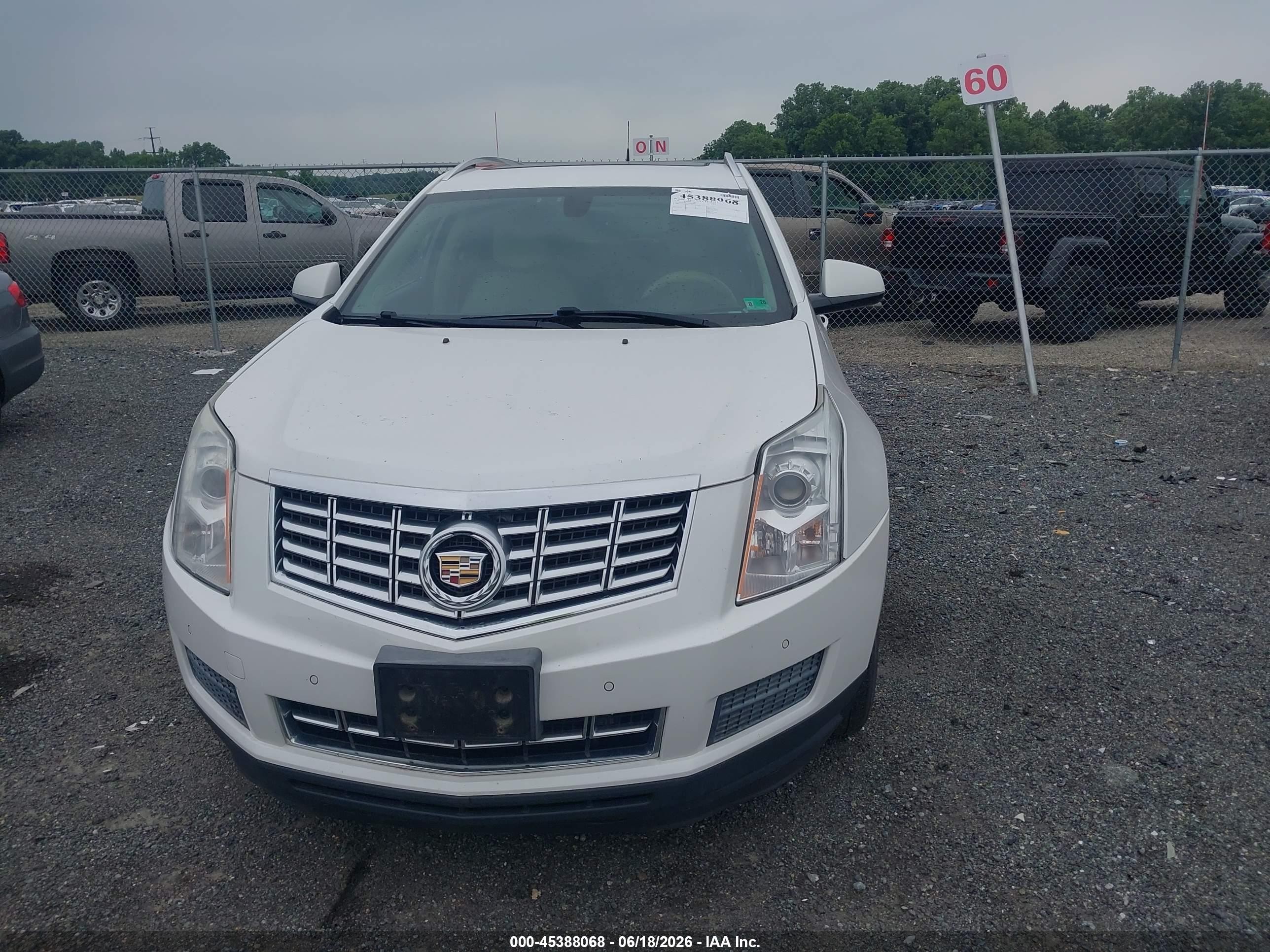 2014 Cadillac Srx Luxury Collection White vin: 3GYFNBE32ES662098