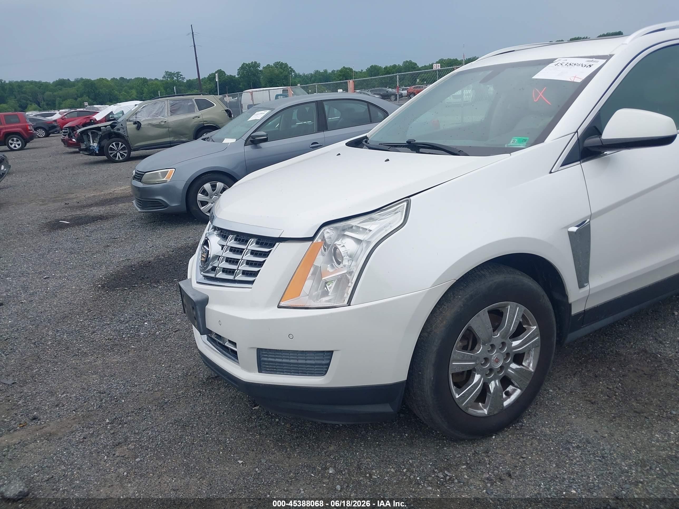 2014 Cadillac Srx Luxury Collection White vin: 3GYFNBE32ES662098