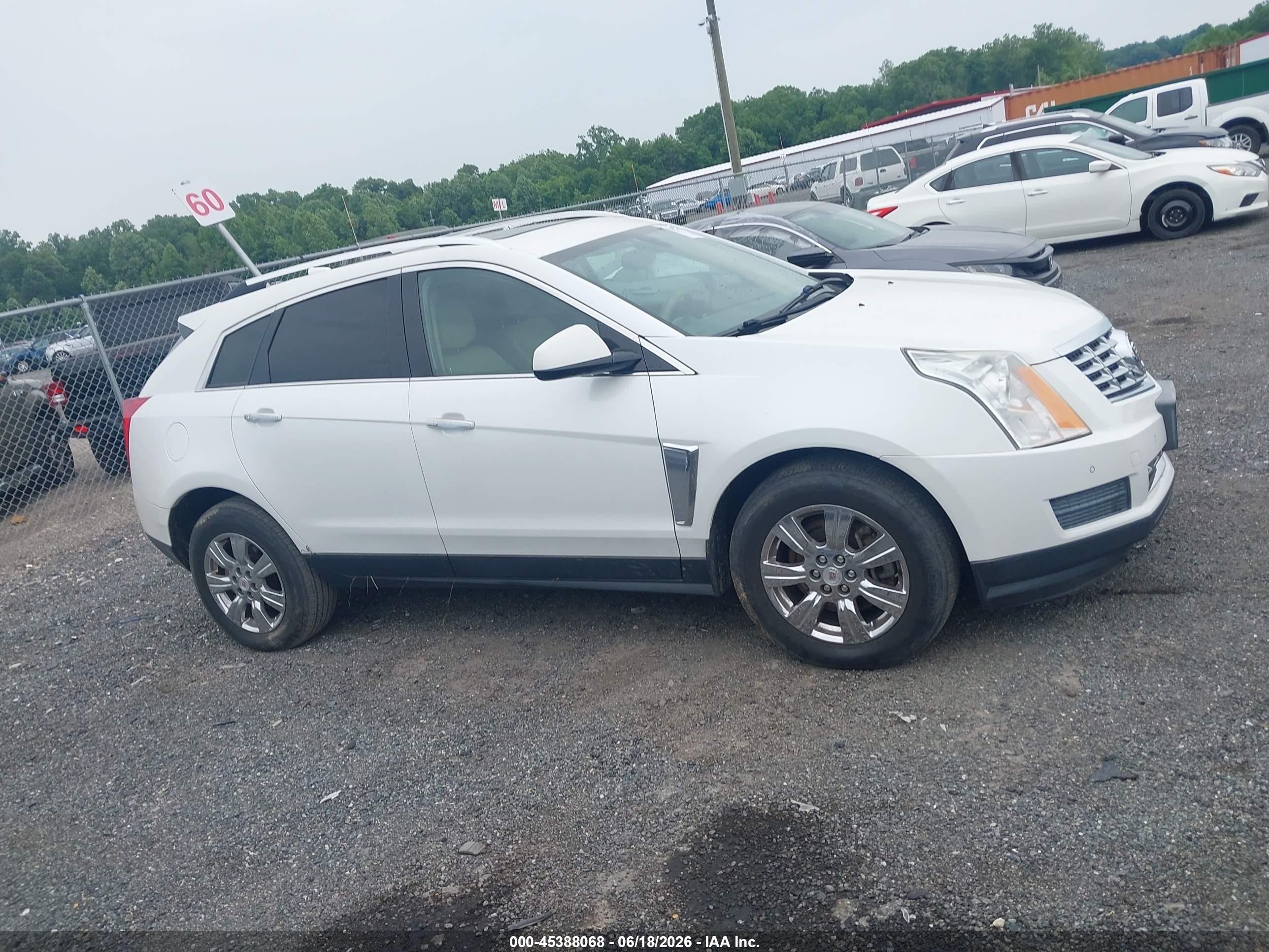 2014 Cadillac Srx Luxury Collection White vin: 3GYFNBE32ES662098