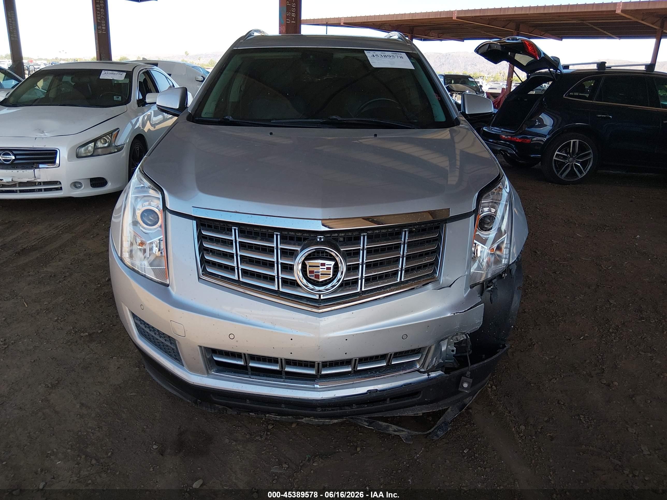 2015 Cadillac Srx Luxury Collection Silver vin: 3GYFNBE32FS541850
