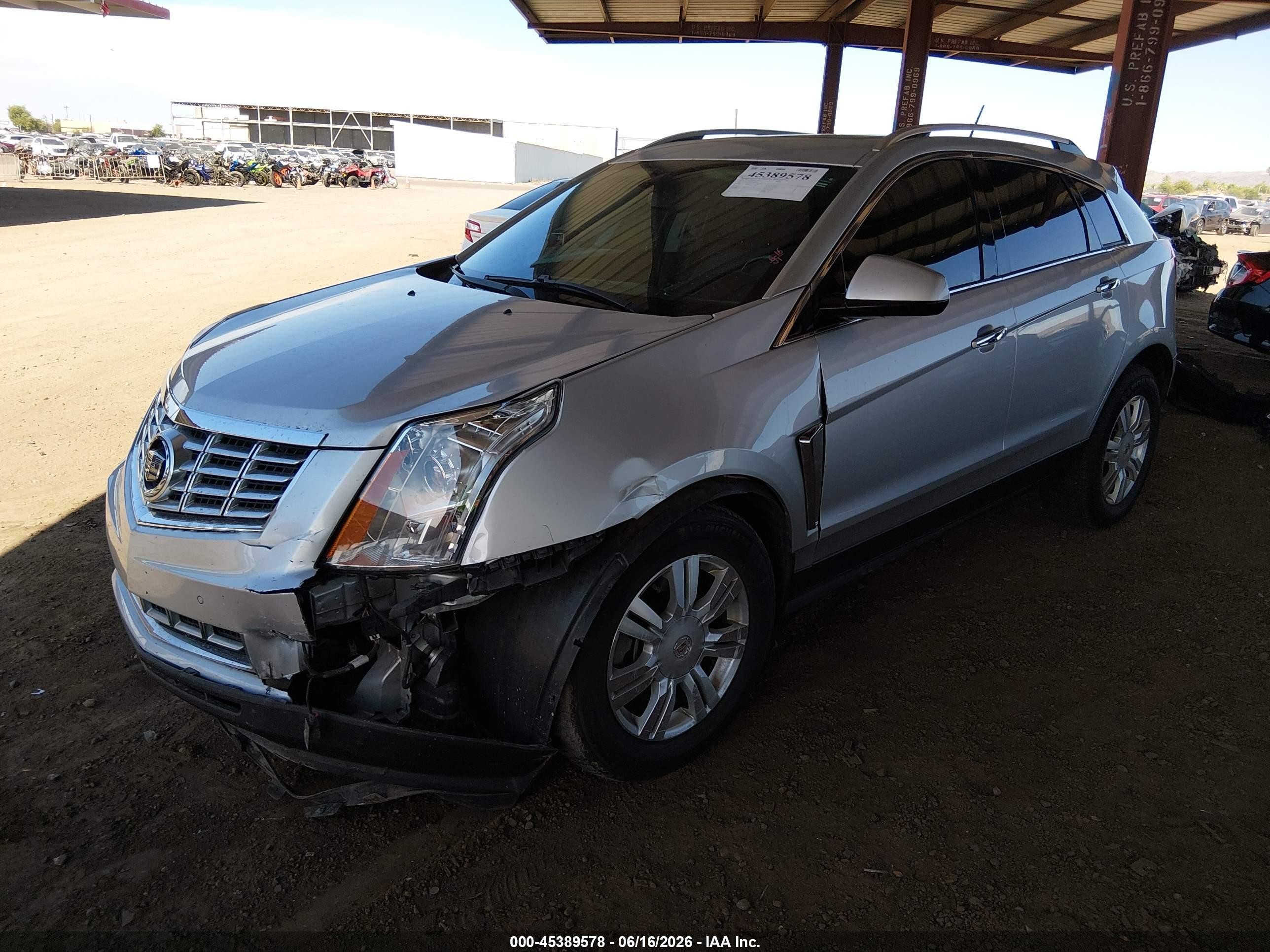 2015 Cadillac Srx Luxury Collection Silver vin: 3GYFNBE32FS541850