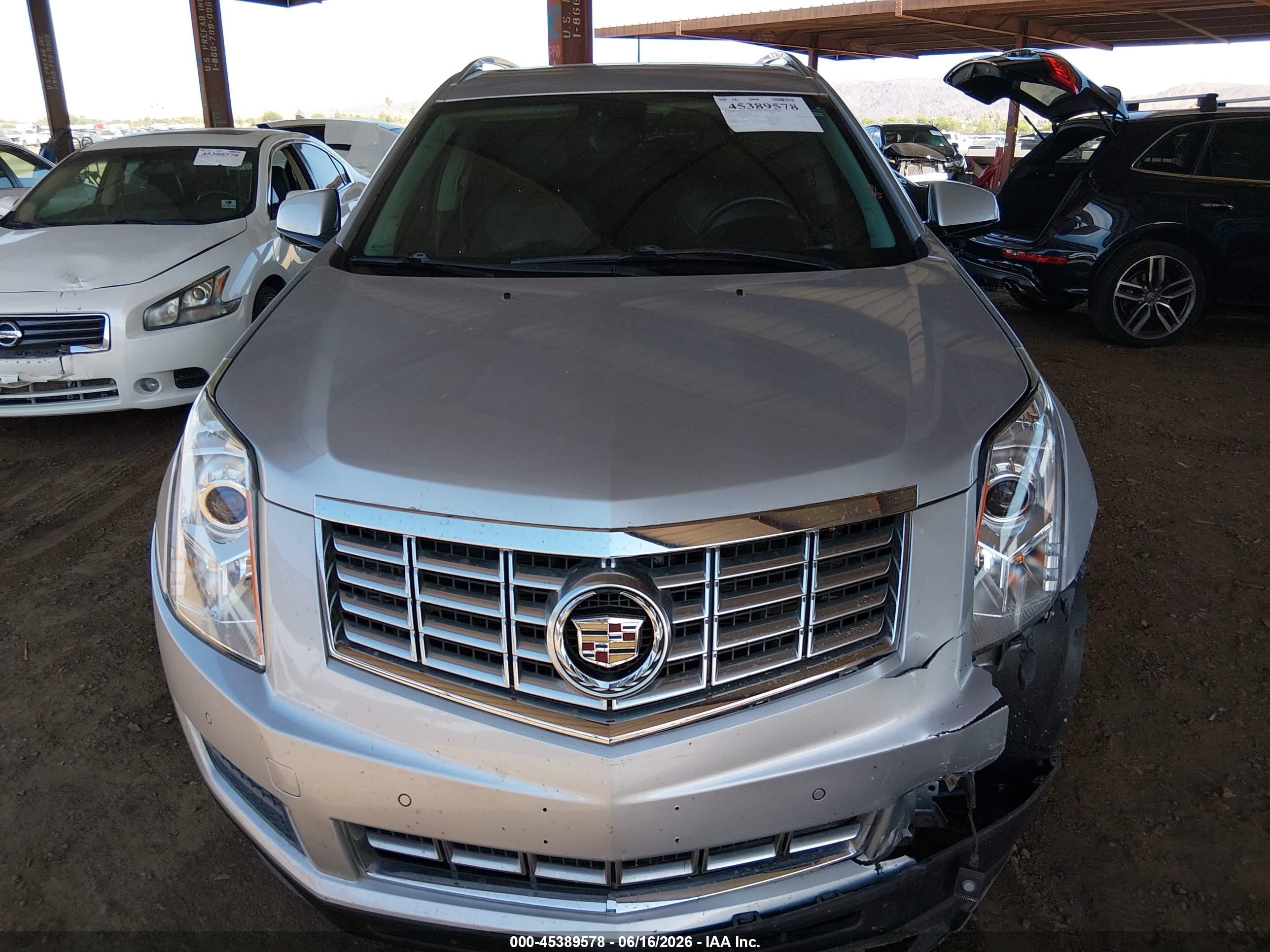 2015 Cadillac Srx Luxury Collection Silver vin: 3GYFNBE32FS541850