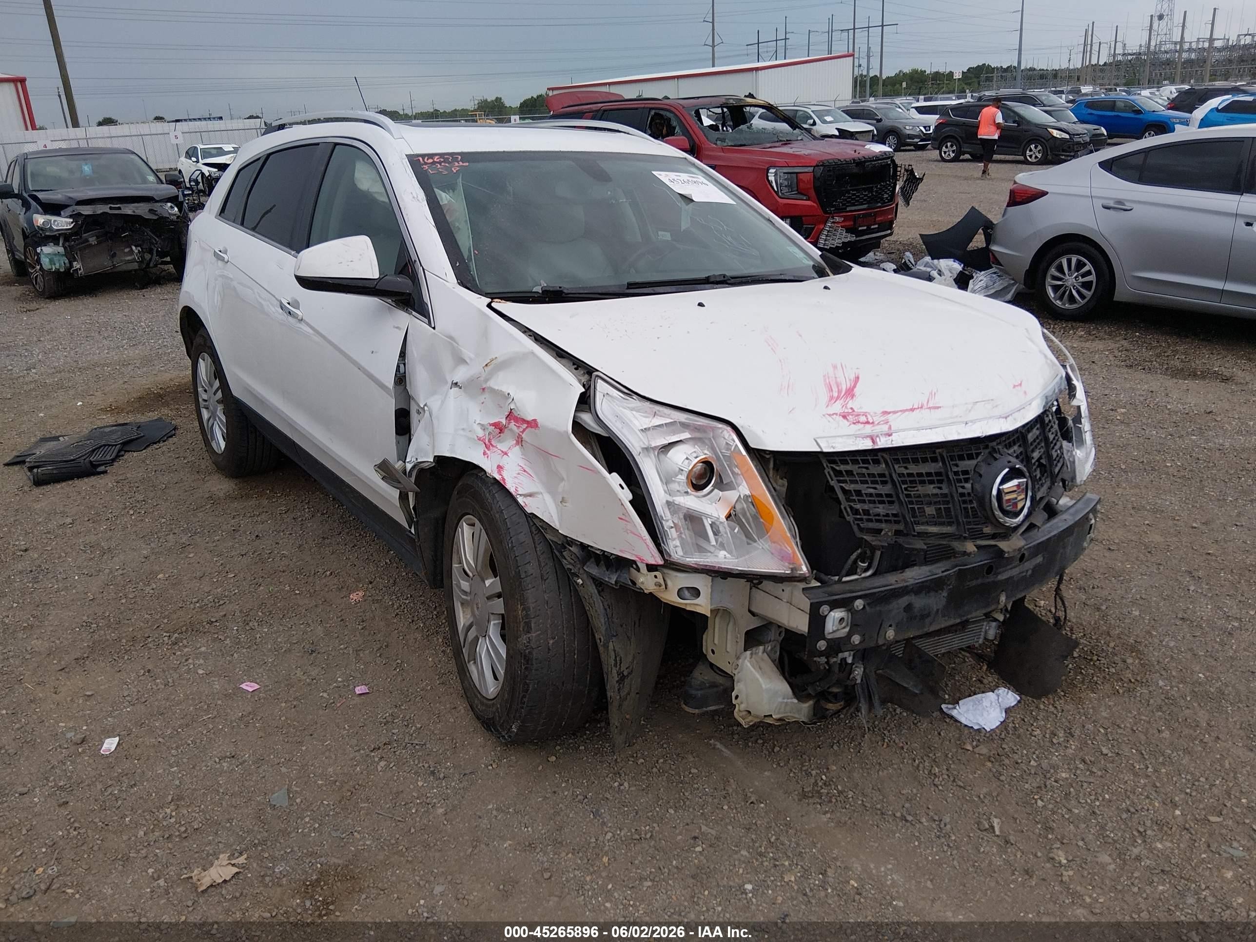 2015 Cadillac Srx Luxury Collection White vin: 3GYFNBE32FS548295