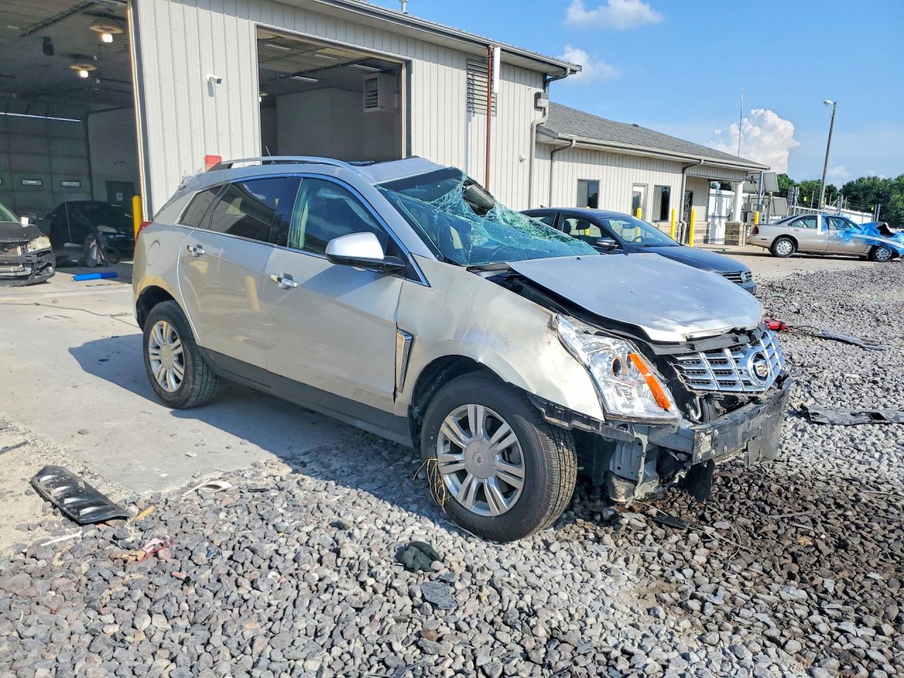 2015 Cadillac Srx Luxury Collection Silver vin: 3GYFNBE32FS619060