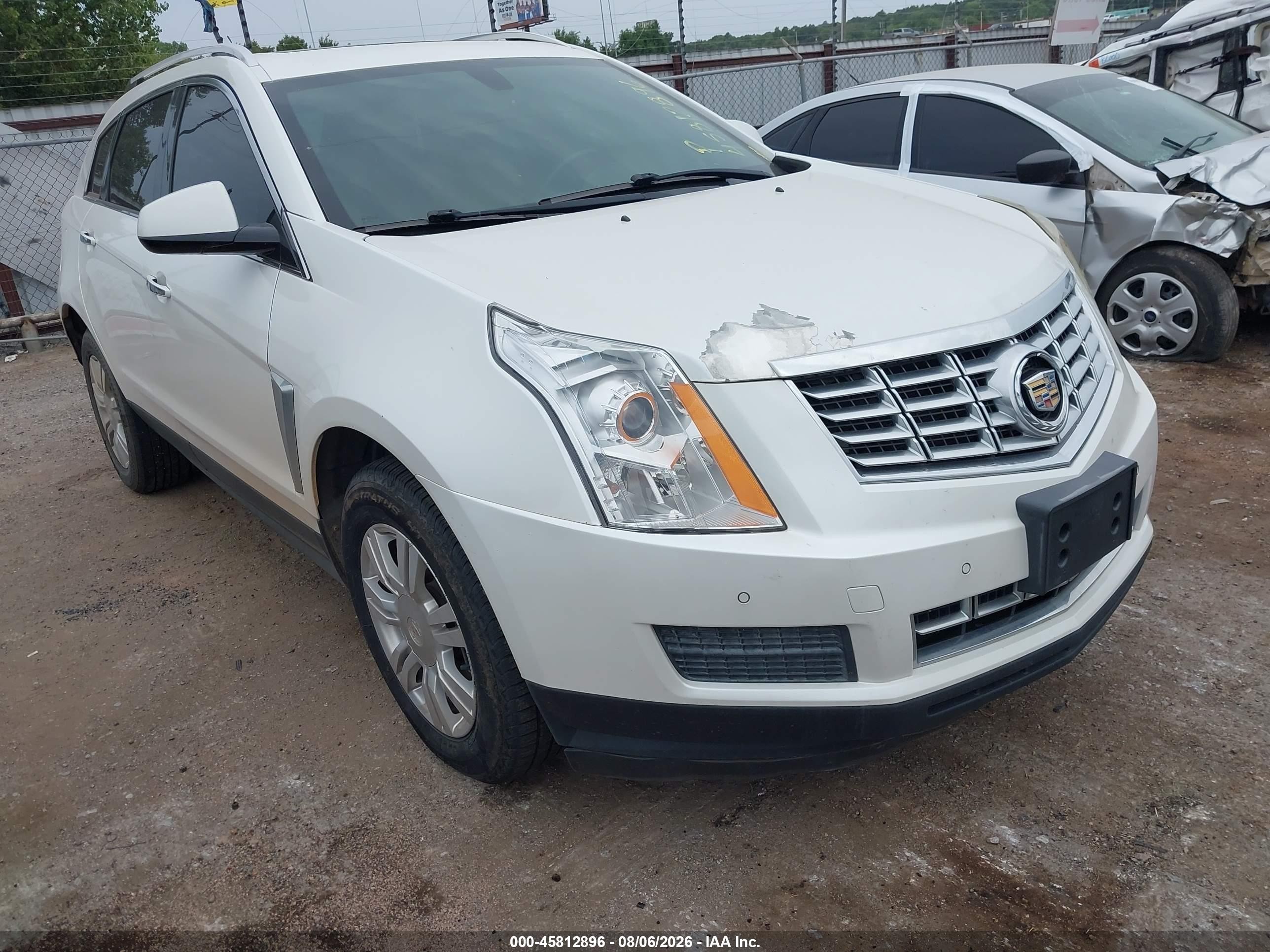 2015 Cadillac Srx Luxury Collection White vin: 3GYFNBE33FS535815