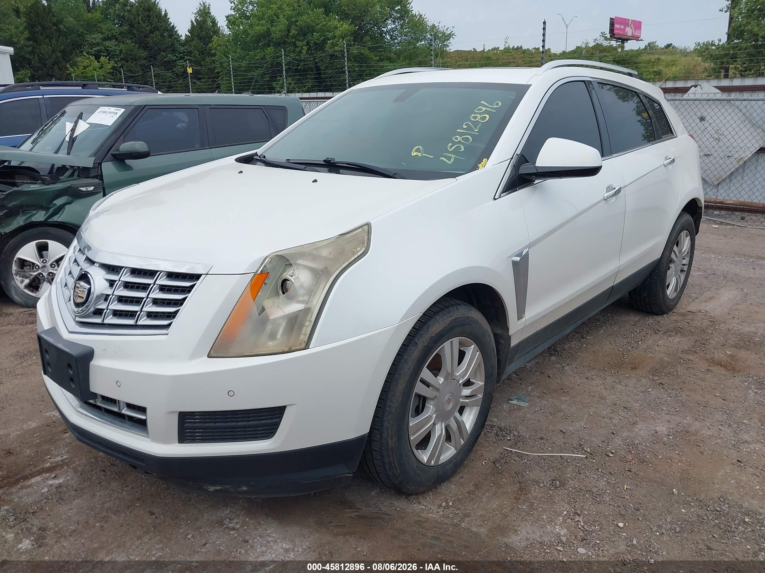 2015 Cadillac Srx Luxury Collection White vin: 3GYFNBE33FS535815