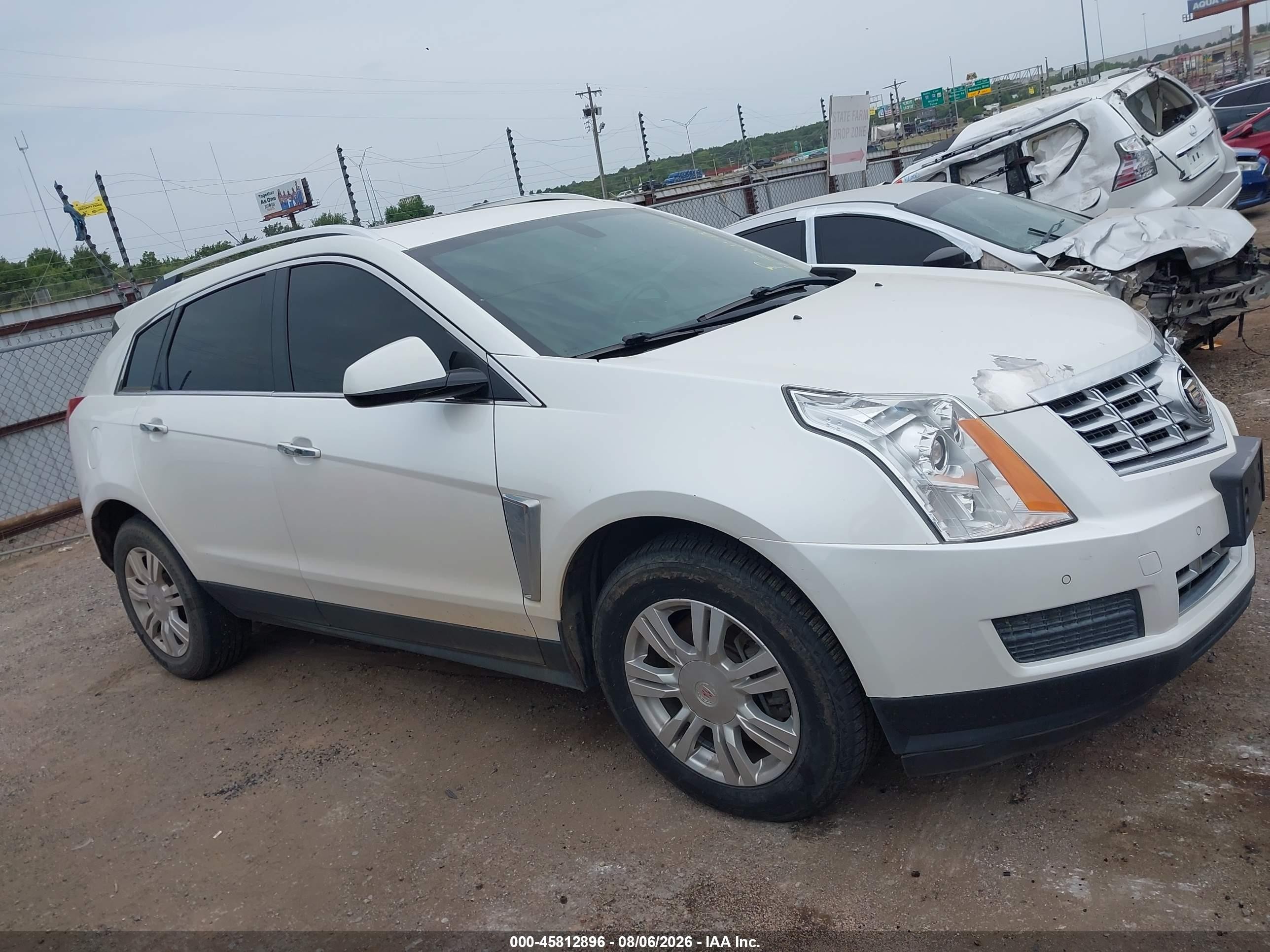 2015 Cadillac Srx Luxury Collection White vin: 3GYFNBE33FS535815