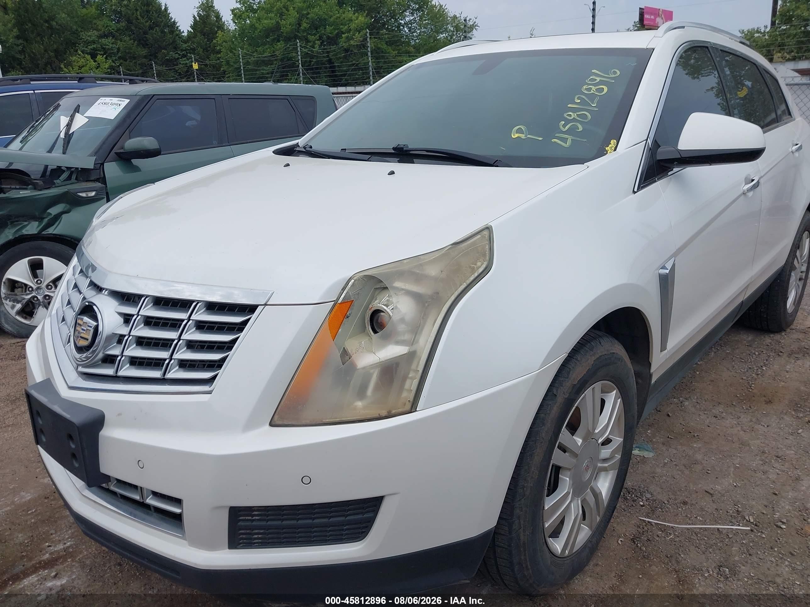 2015 Cadillac Srx Luxury Collection White vin: 3GYFNBE33FS535815