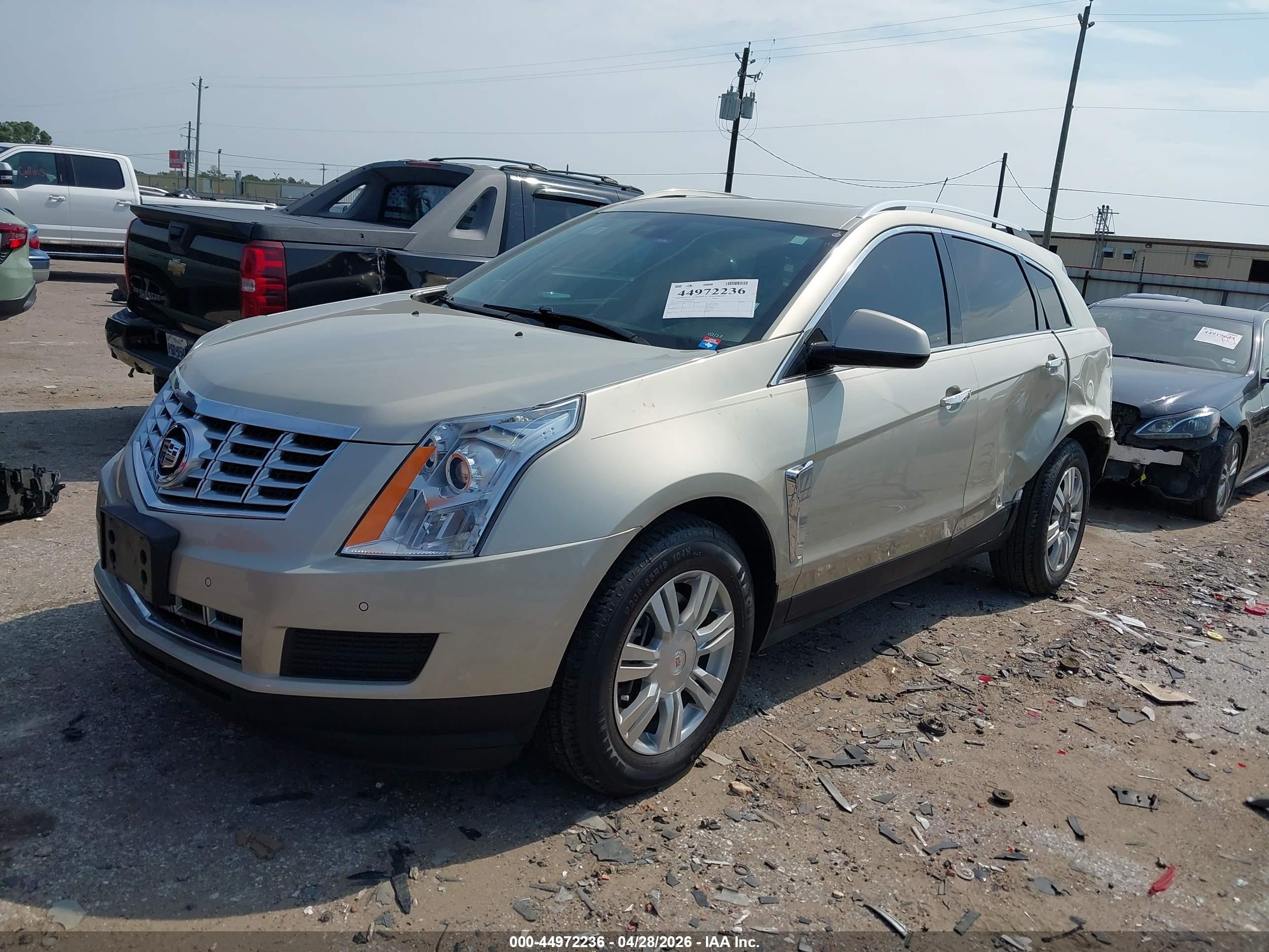 2015 Cadillac Srx Luxury Collection Бежевый vin: 3GYFNBE33FS560164