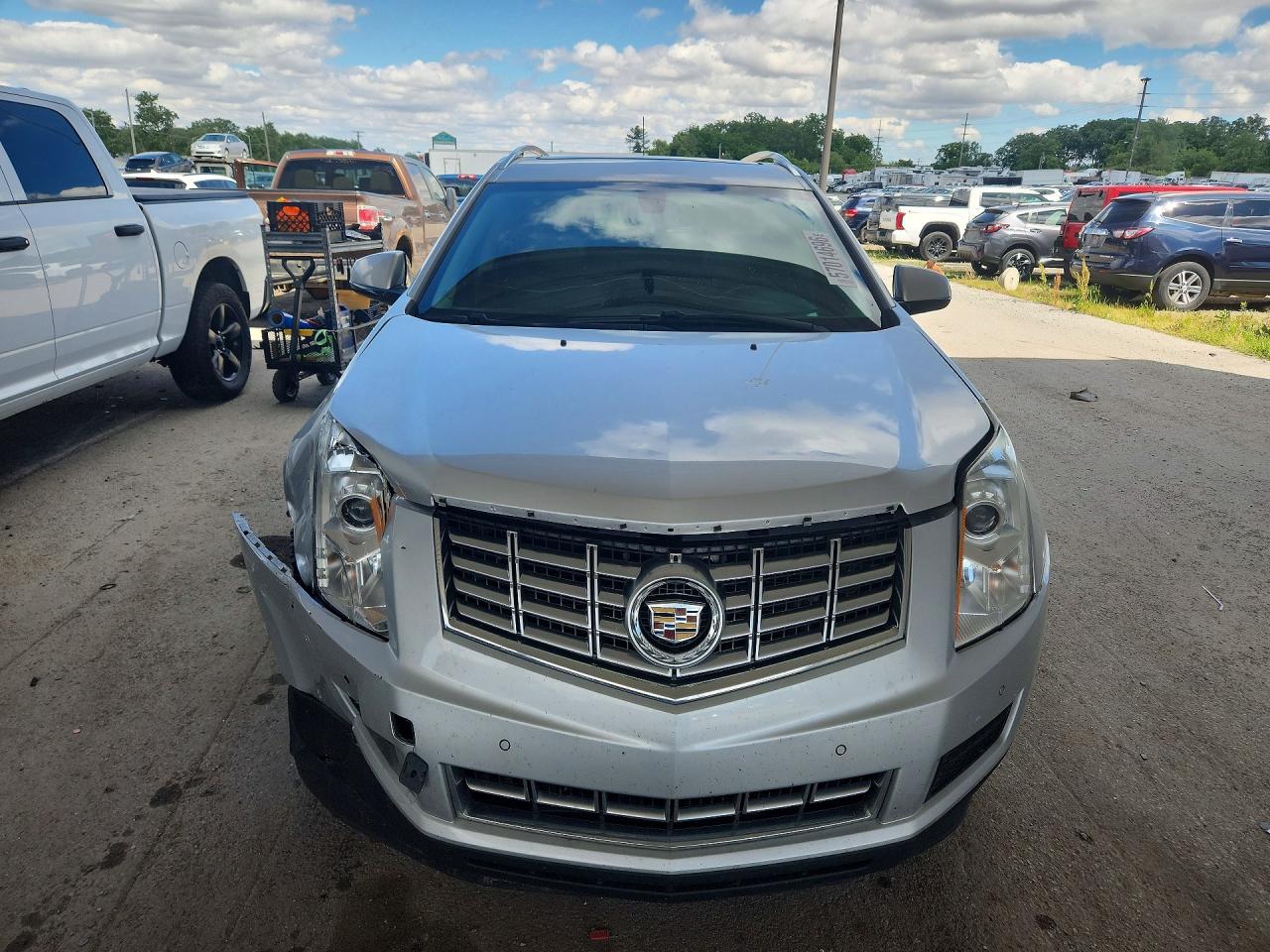 2015 Cadillac Srx Luxury Collection Silver vin: 3GYFNBE33FS566787