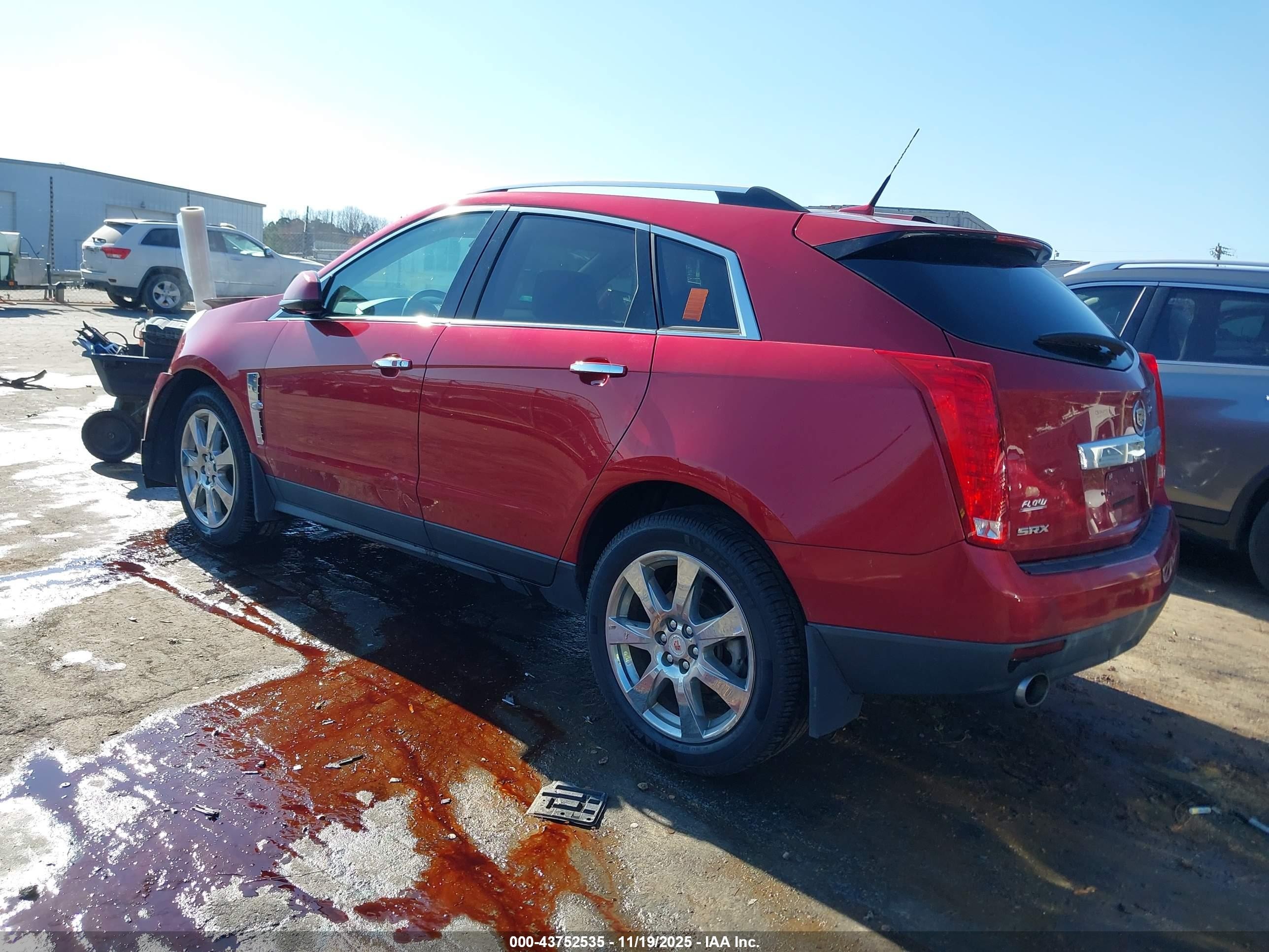2012 Cadillac Srx Performance Collection Red vin: 3GYFNBE34CS518291
