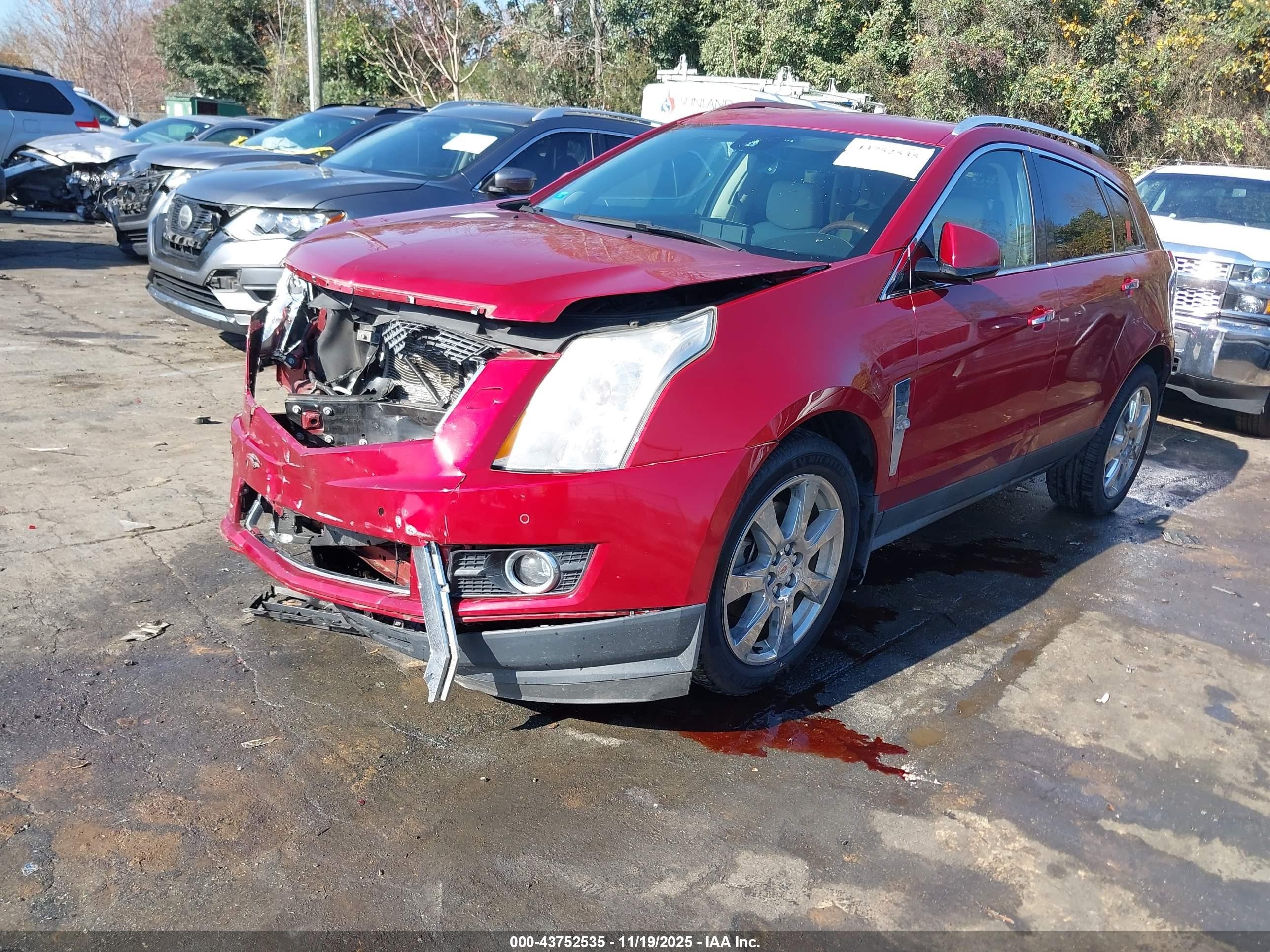 2012 Cadillac Srx Performance Collection Red vin: 3GYFNBE34CS518291