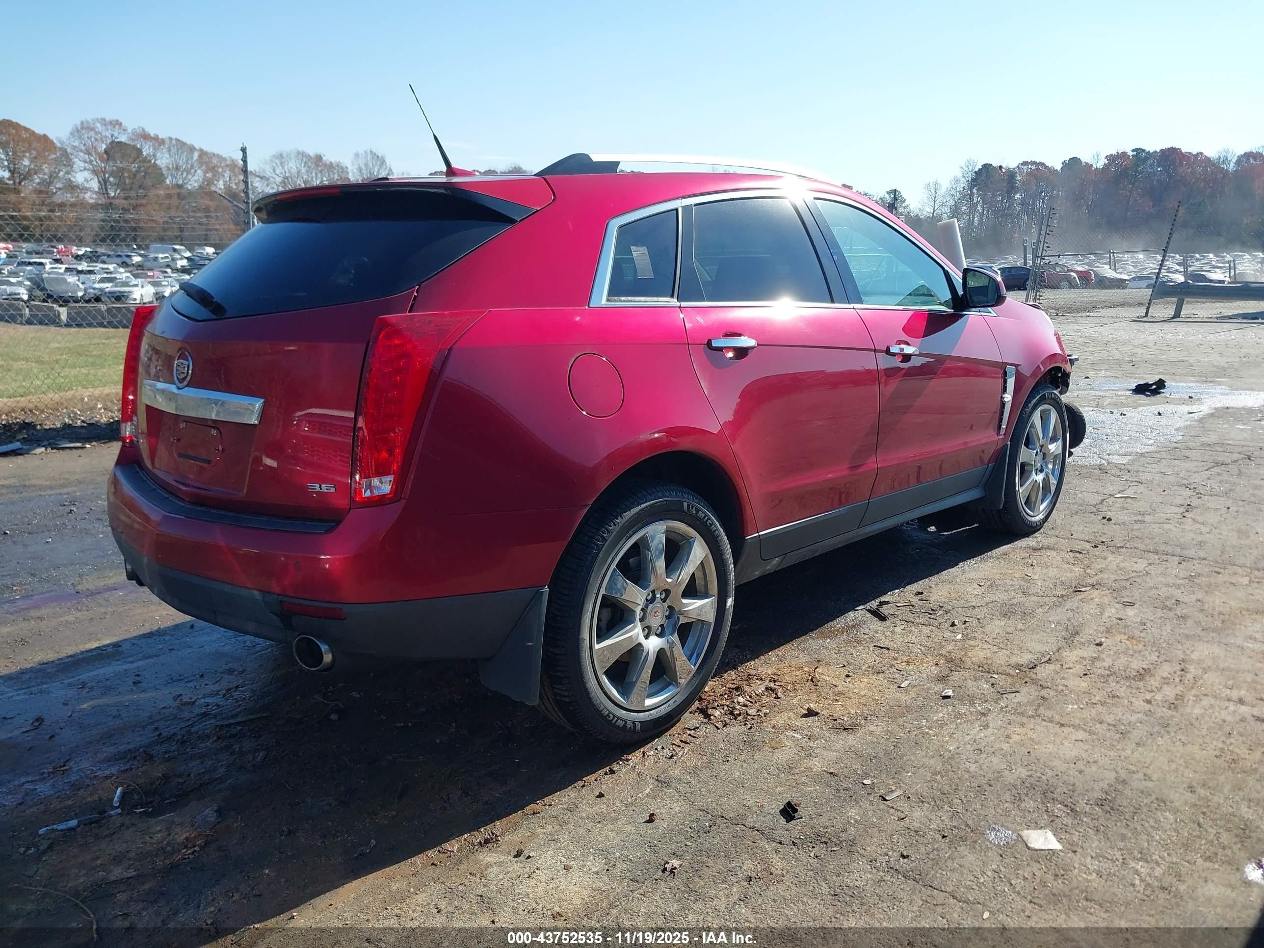 2012 Cadillac Srx Performance Collection Red vin: 3GYFNBE34CS518291