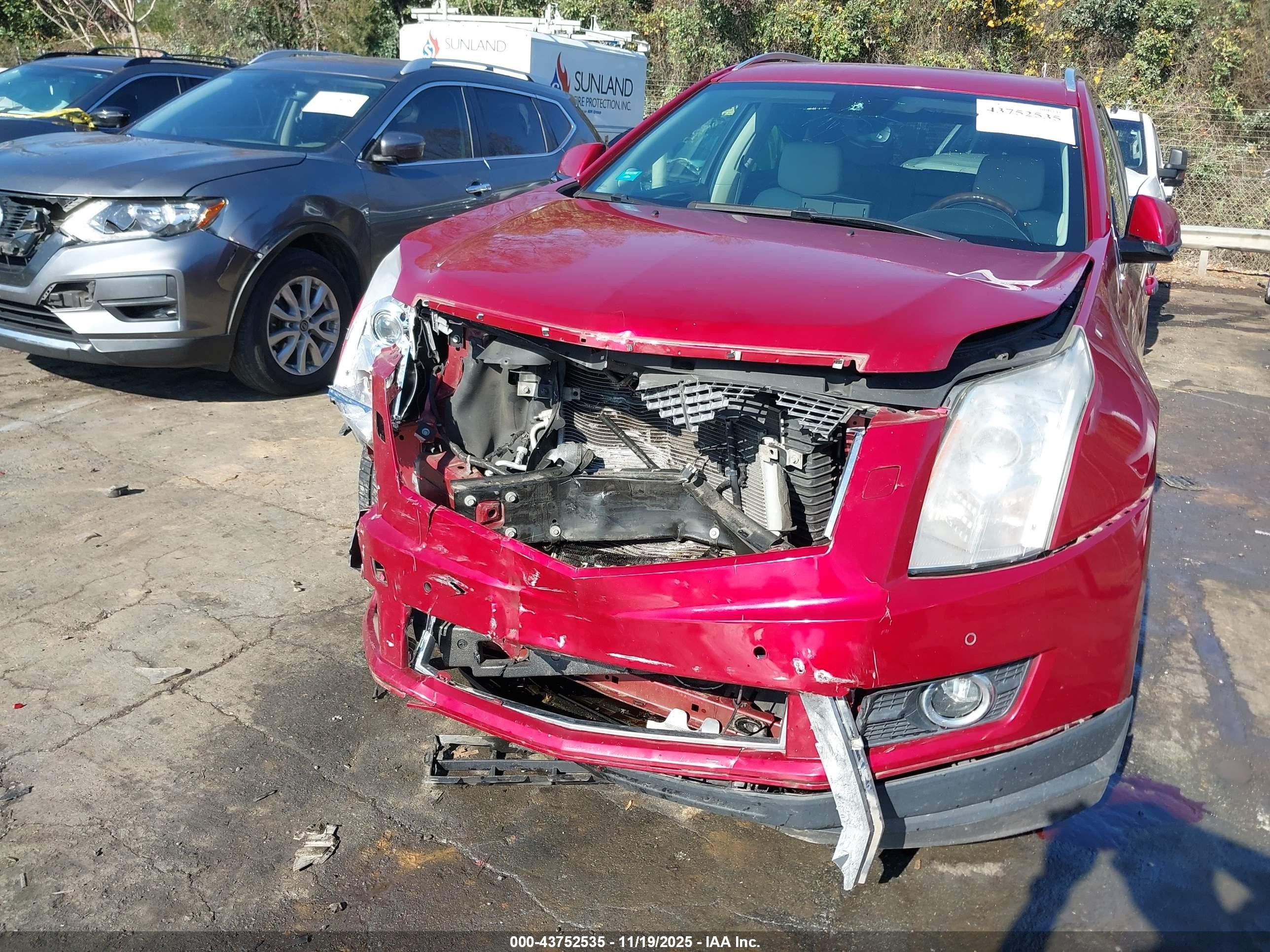 2012 Cadillac Srx Performance Collection Red vin: 3GYFNBE34CS518291