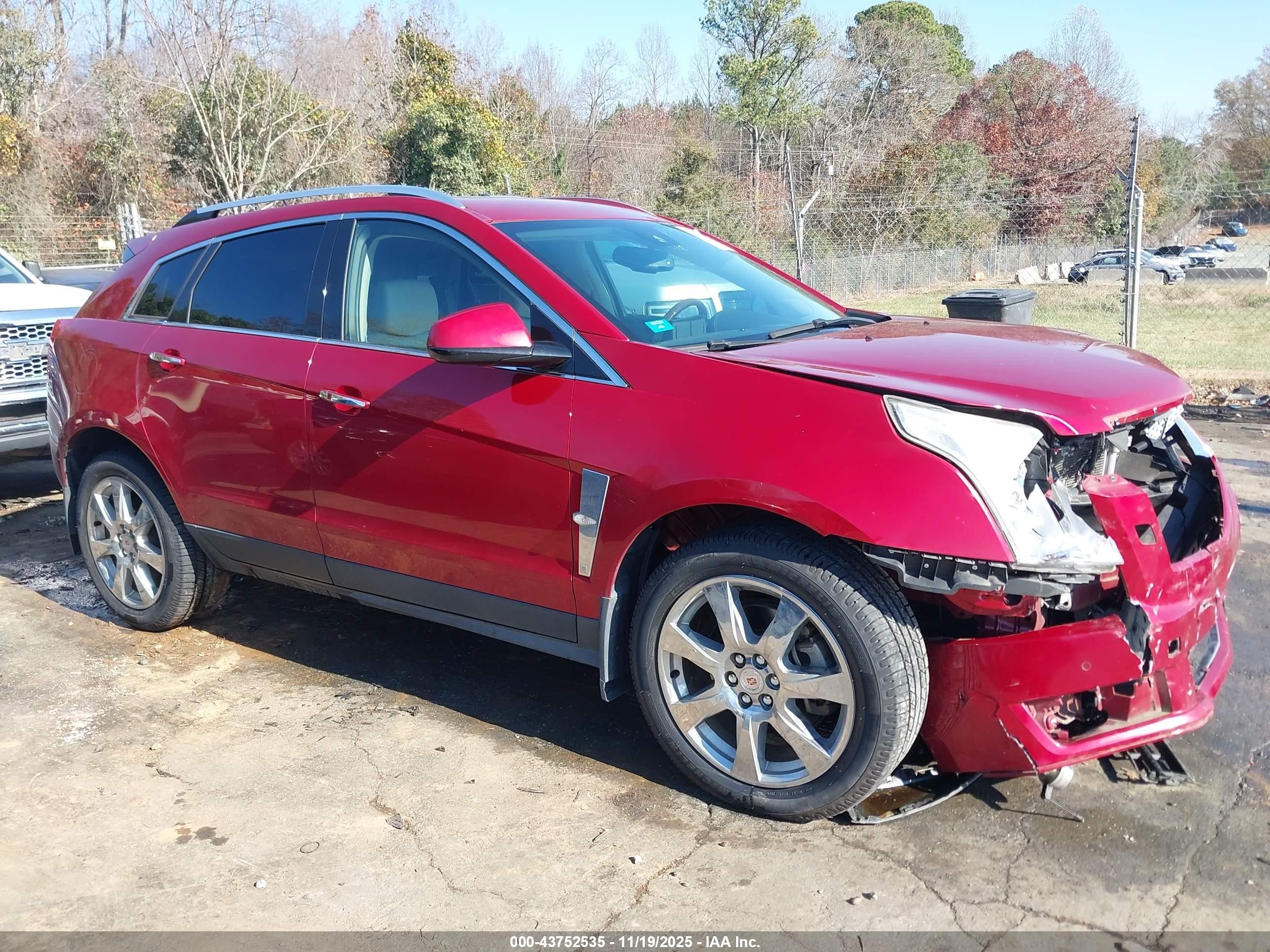 2012 Cadillac Srx Performance Collection Red vin: 3GYFNBE34CS518291