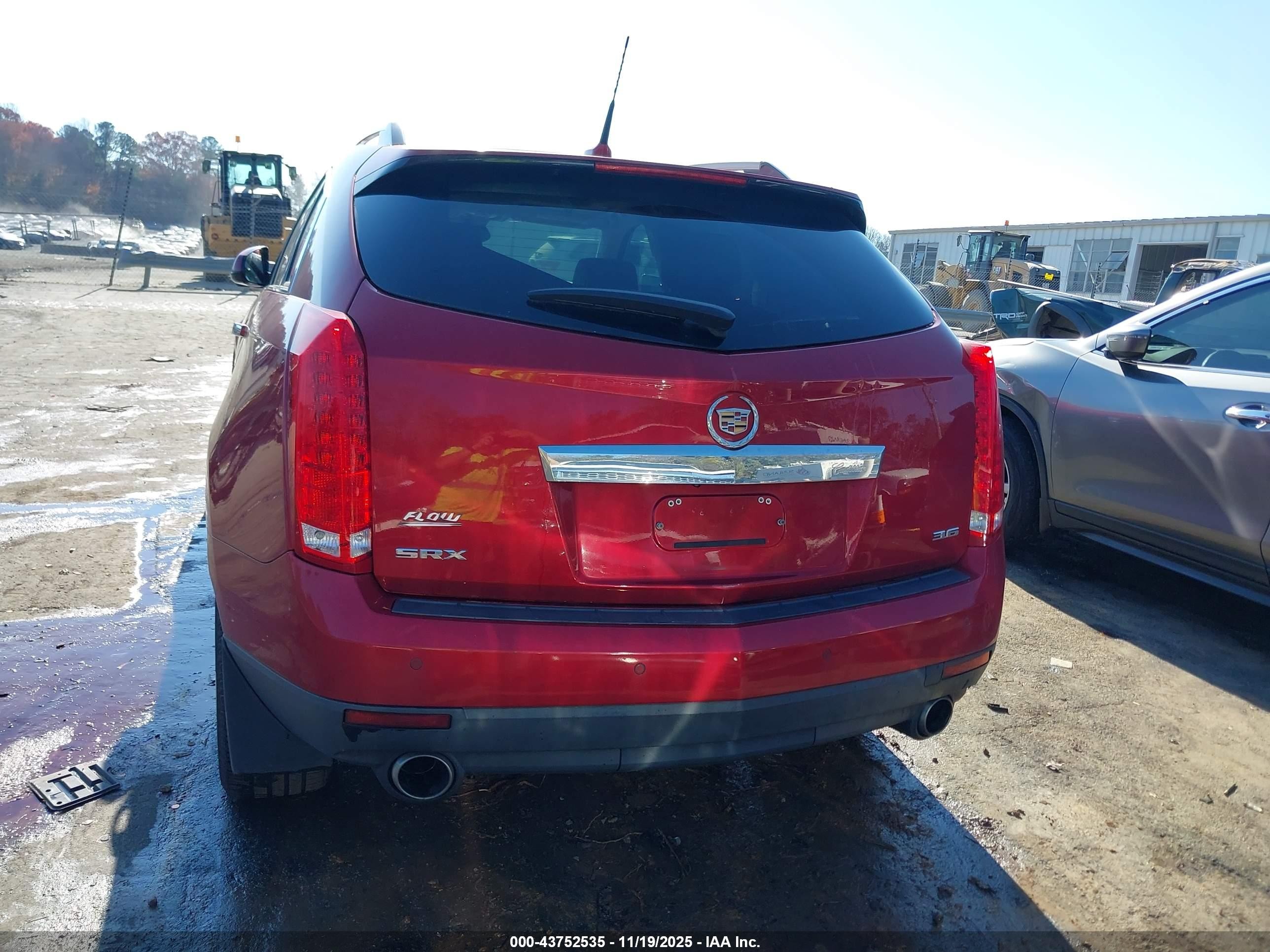 2012 Cadillac Srx Performance Collection Red vin: 3GYFNBE34CS518291