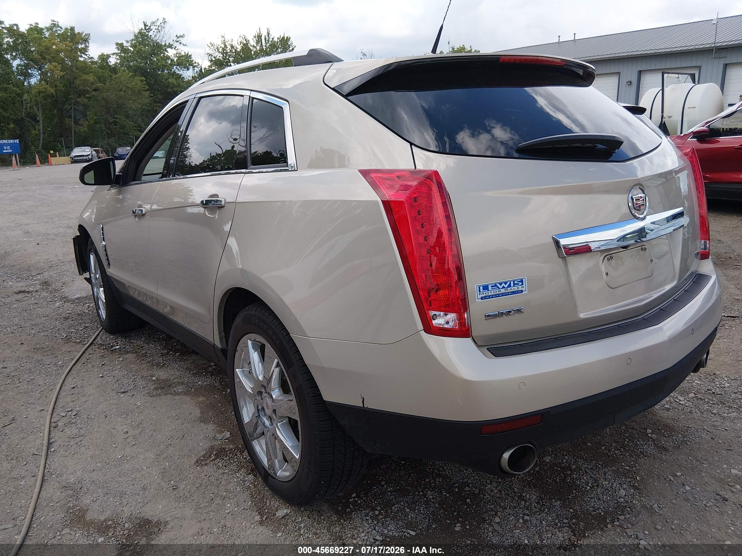 2012 Cadillac Srx Performance Collection Gold vin: 3GYFNBE34CS603759