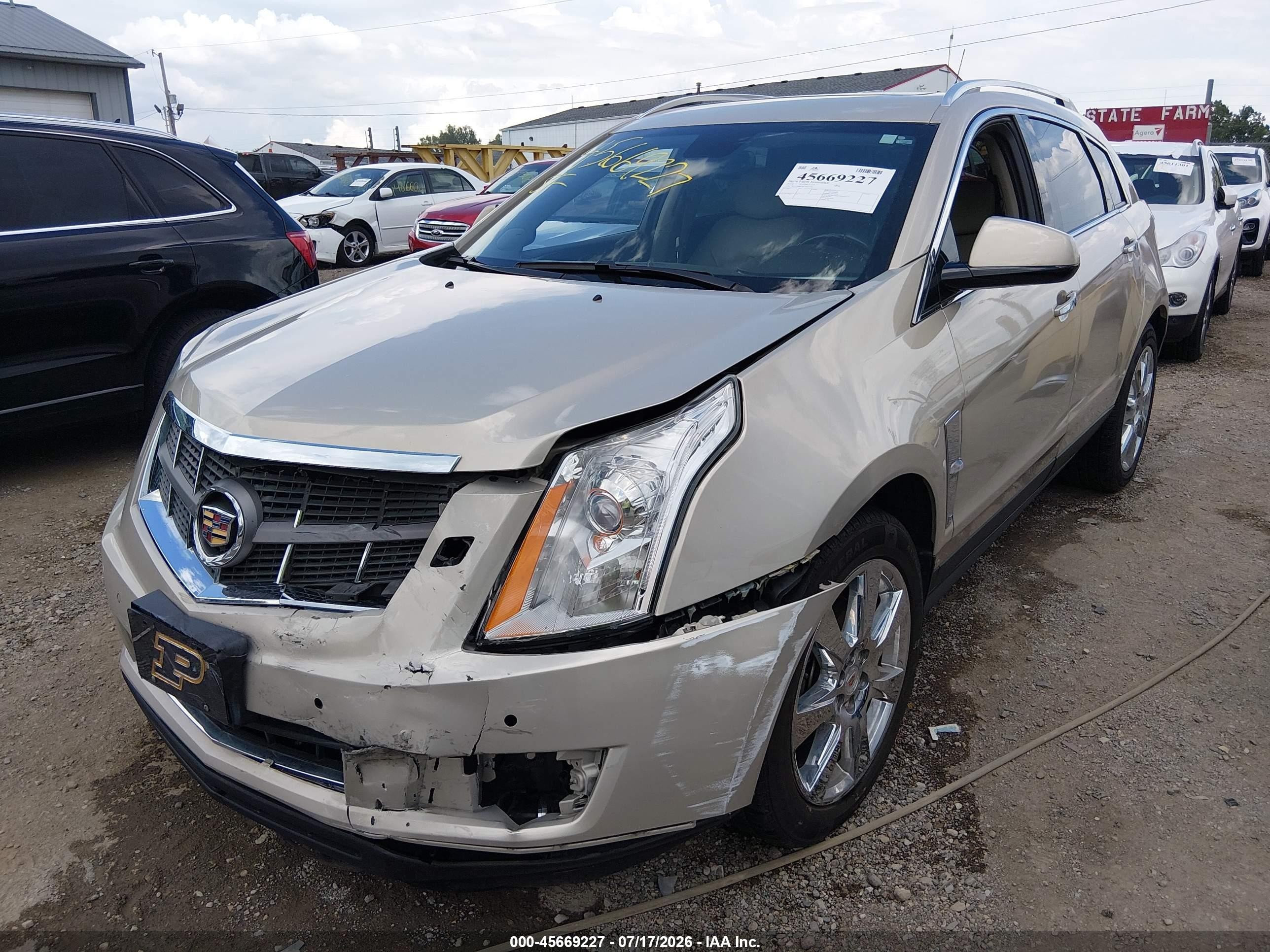 2012 Cadillac Srx Performance Collection Gold vin: 3GYFNBE34CS603759