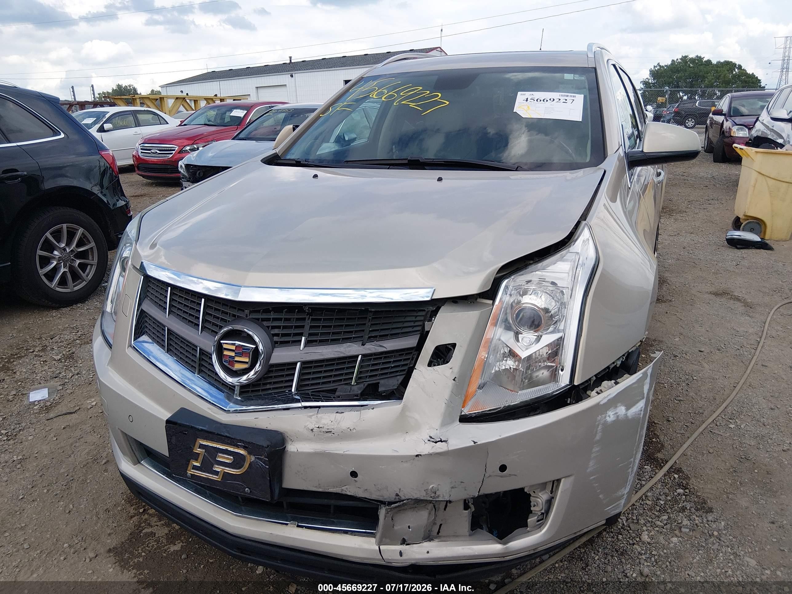 2012 Cadillac Srx Performance Collection Gold vin: 3GYFNBE34CS603759