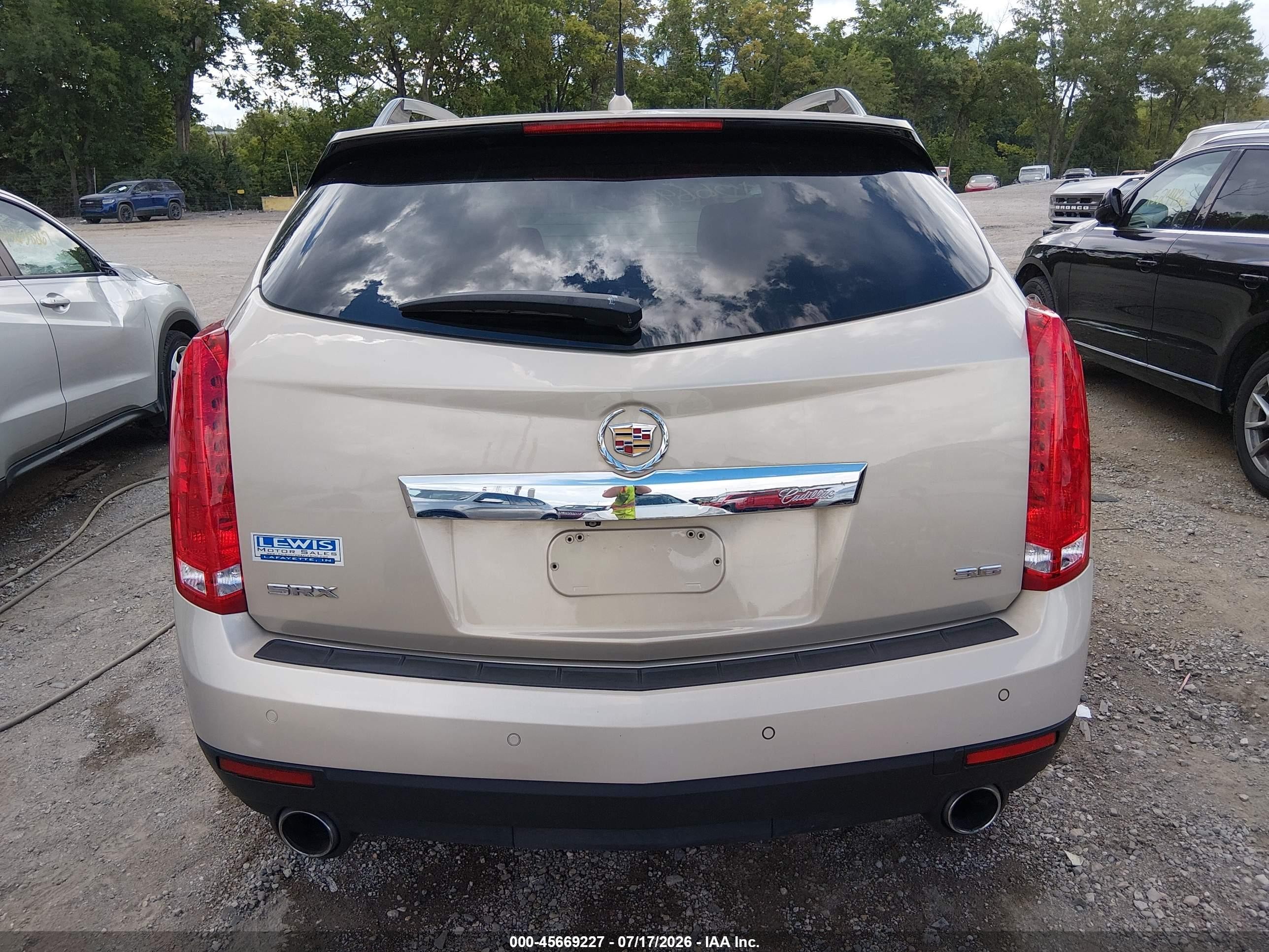2012 Cadillac Srx Performance Collection Gold vin: 3GYFNBE34CS603759