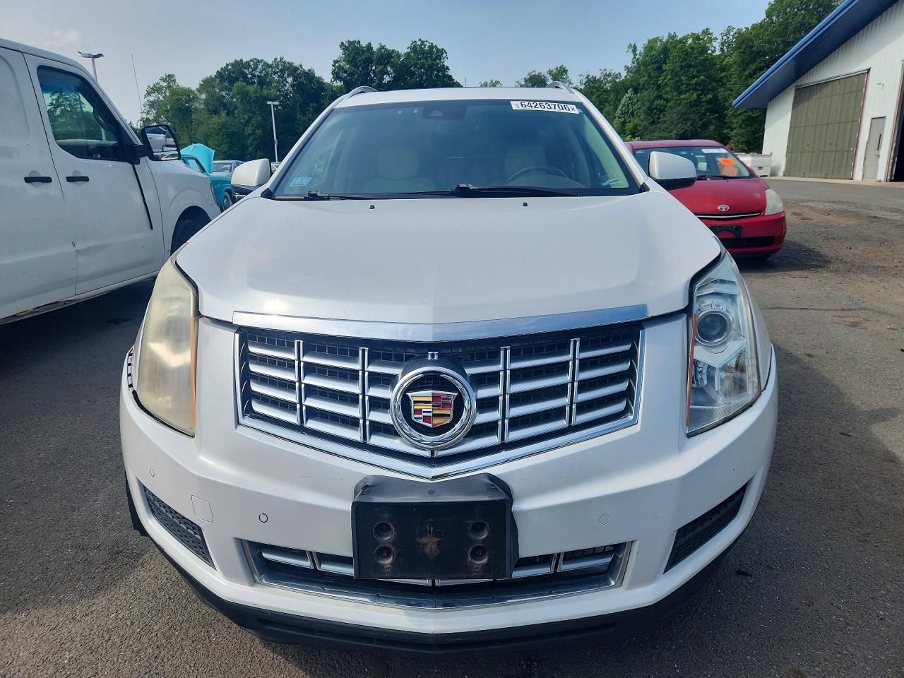 2014 Cadillac Srx Luxury Collection White vin: 3GYFNBE34ES627112