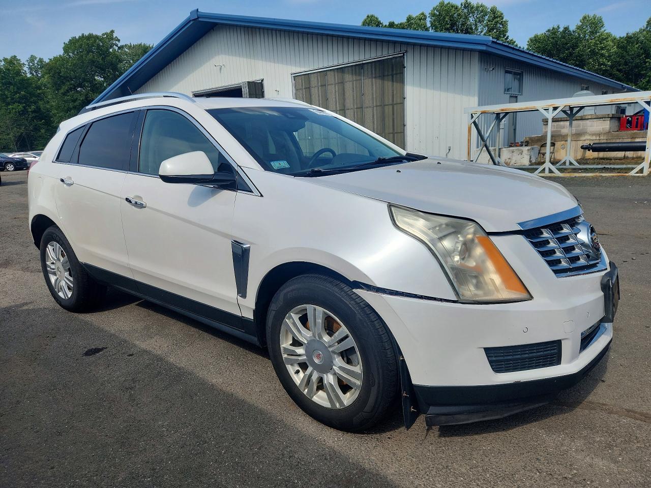2014 Cadillac Srx Luxury Collection White vin: 3GYFNBE34ES627112