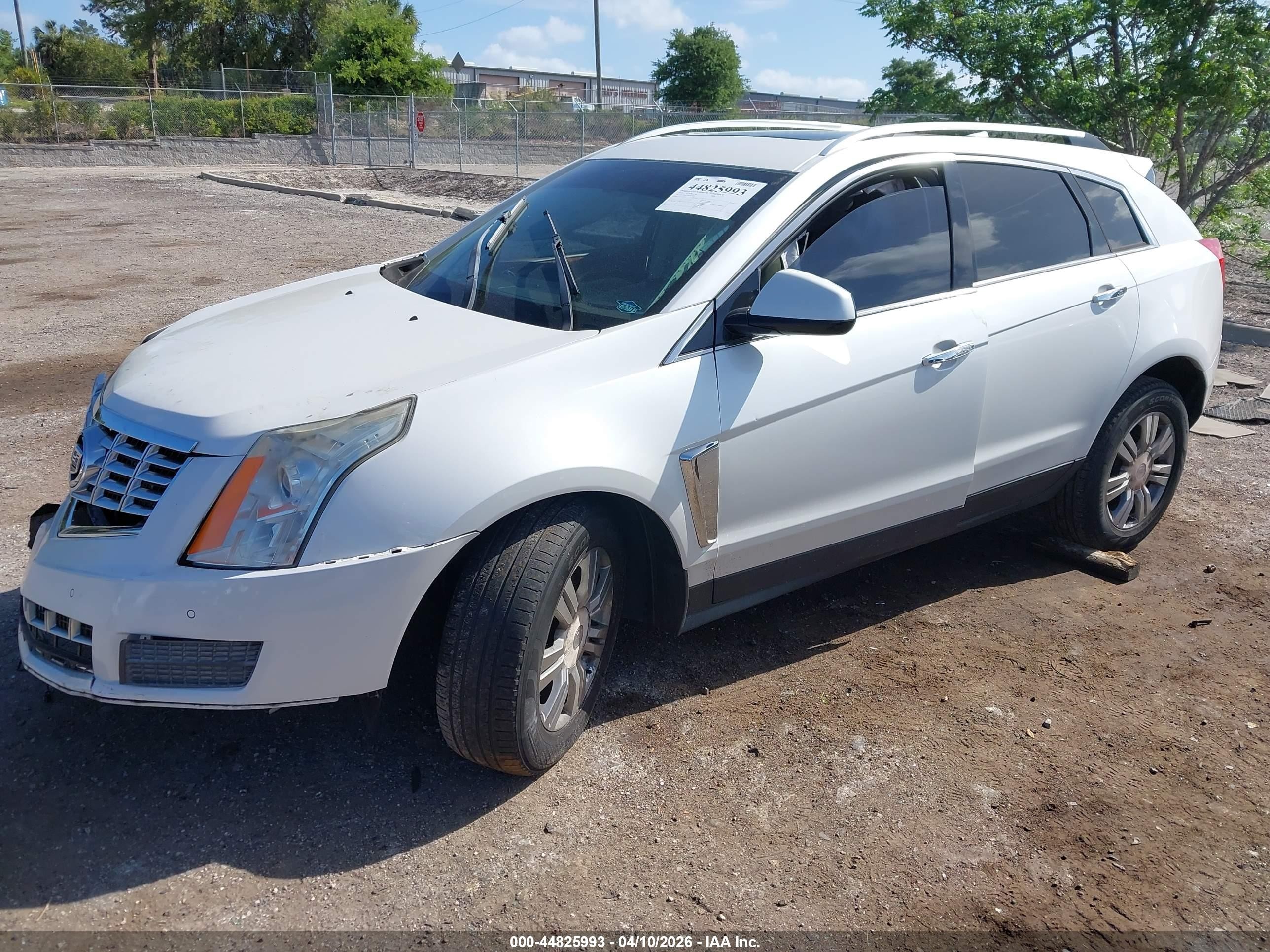 2014 Cadillac Srx Luxury Collection White vin: 3GYFNBE34ES630883