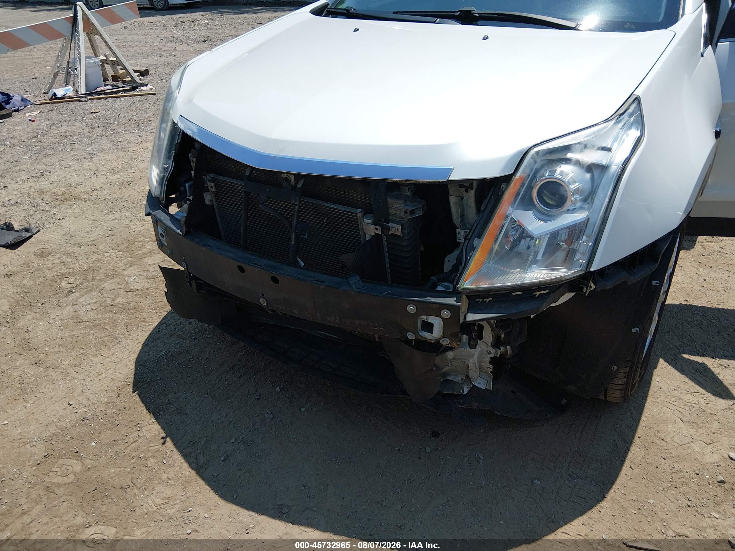 2014 Cadillac Srx Luxury Collection White vin: 3GYFNBE34ES675242