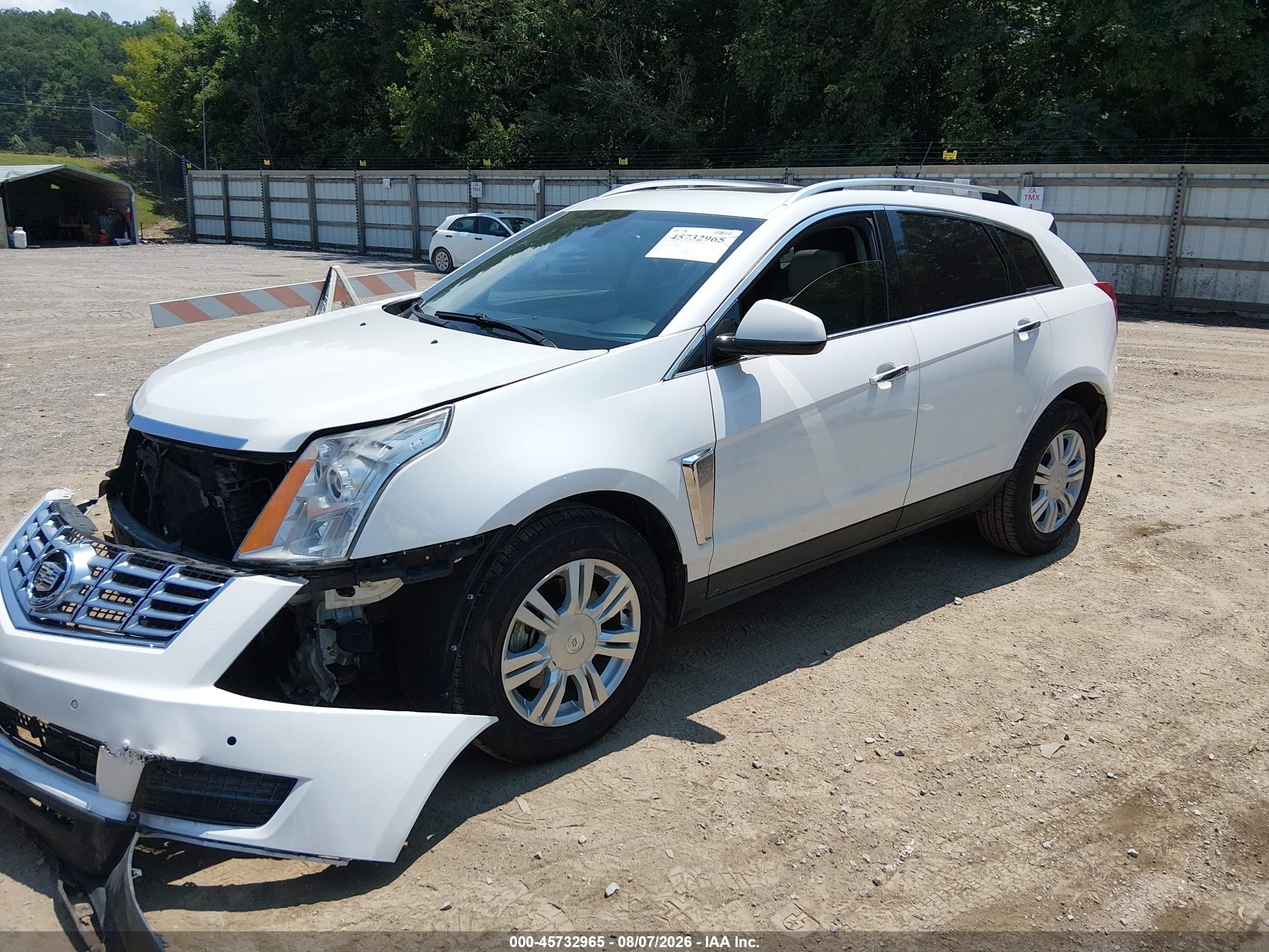 2014 Cadillac Srx Luxury Collection White vin: 3GYFNBE34ES675242