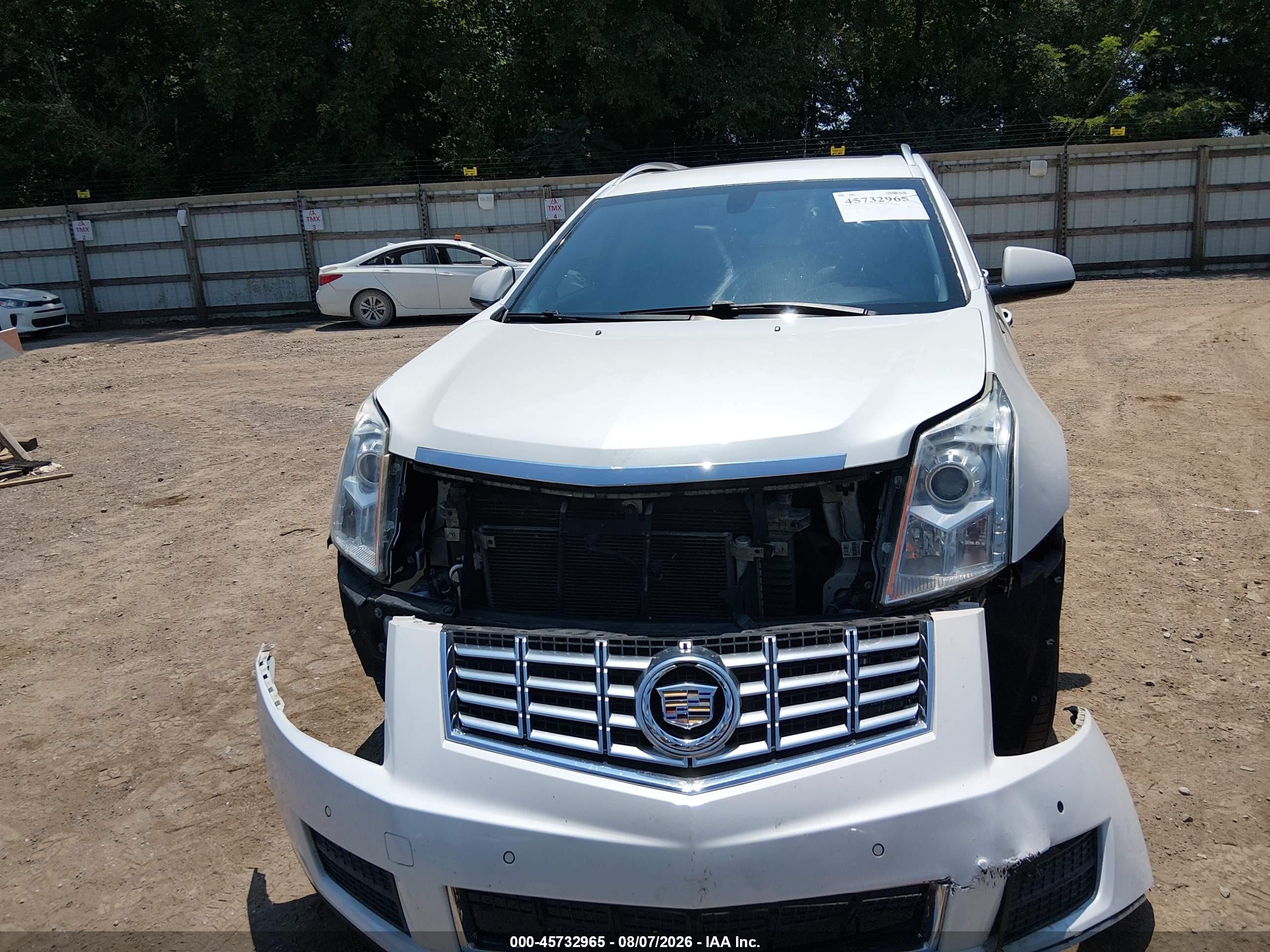 2014 Cadillac Srx Luxury Collection White vin: 3GYFNBE34ES675242