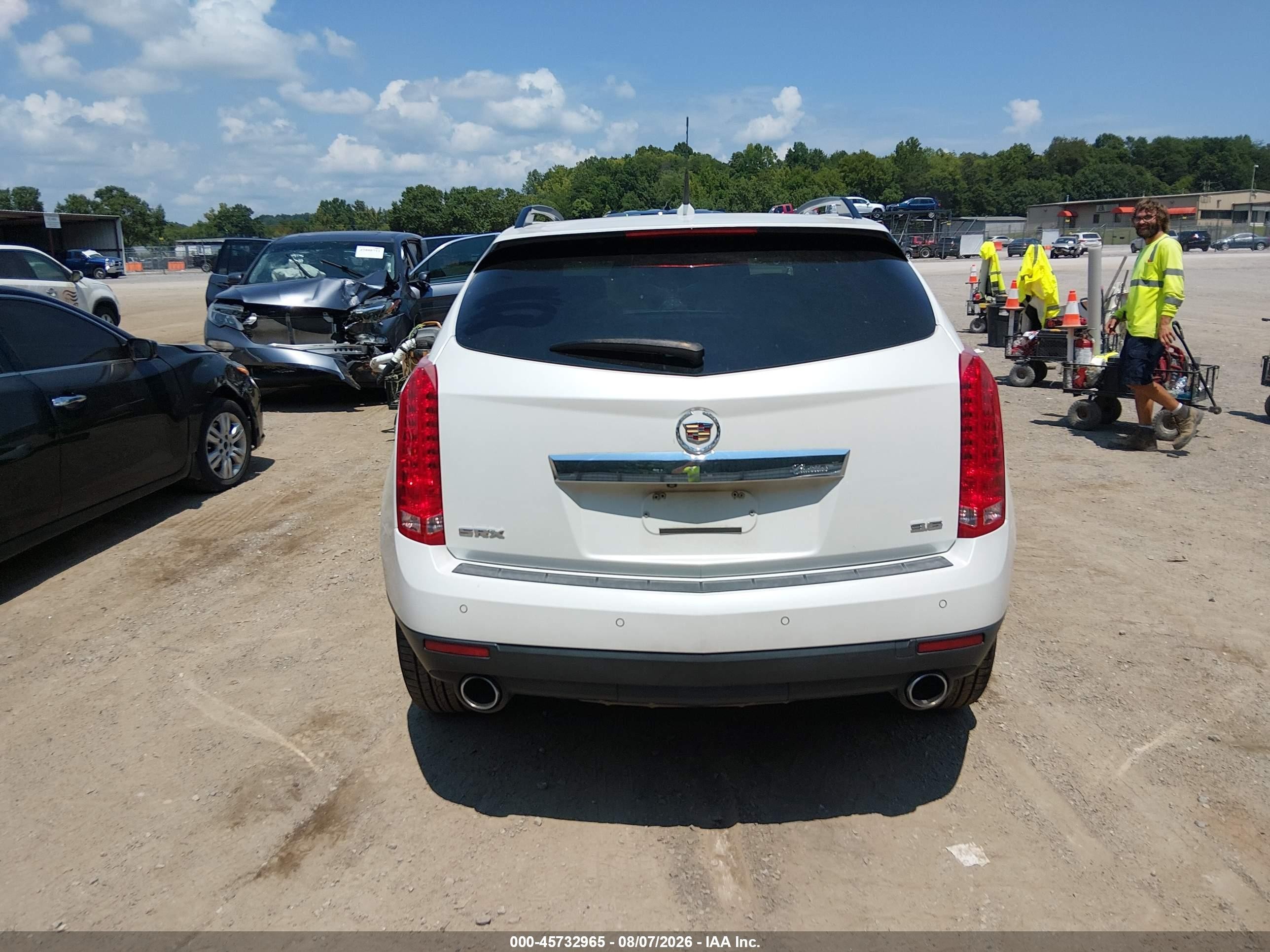 2014 Cadillac Srx Luxury Collection White vin: 3GYFNBE34ES675242