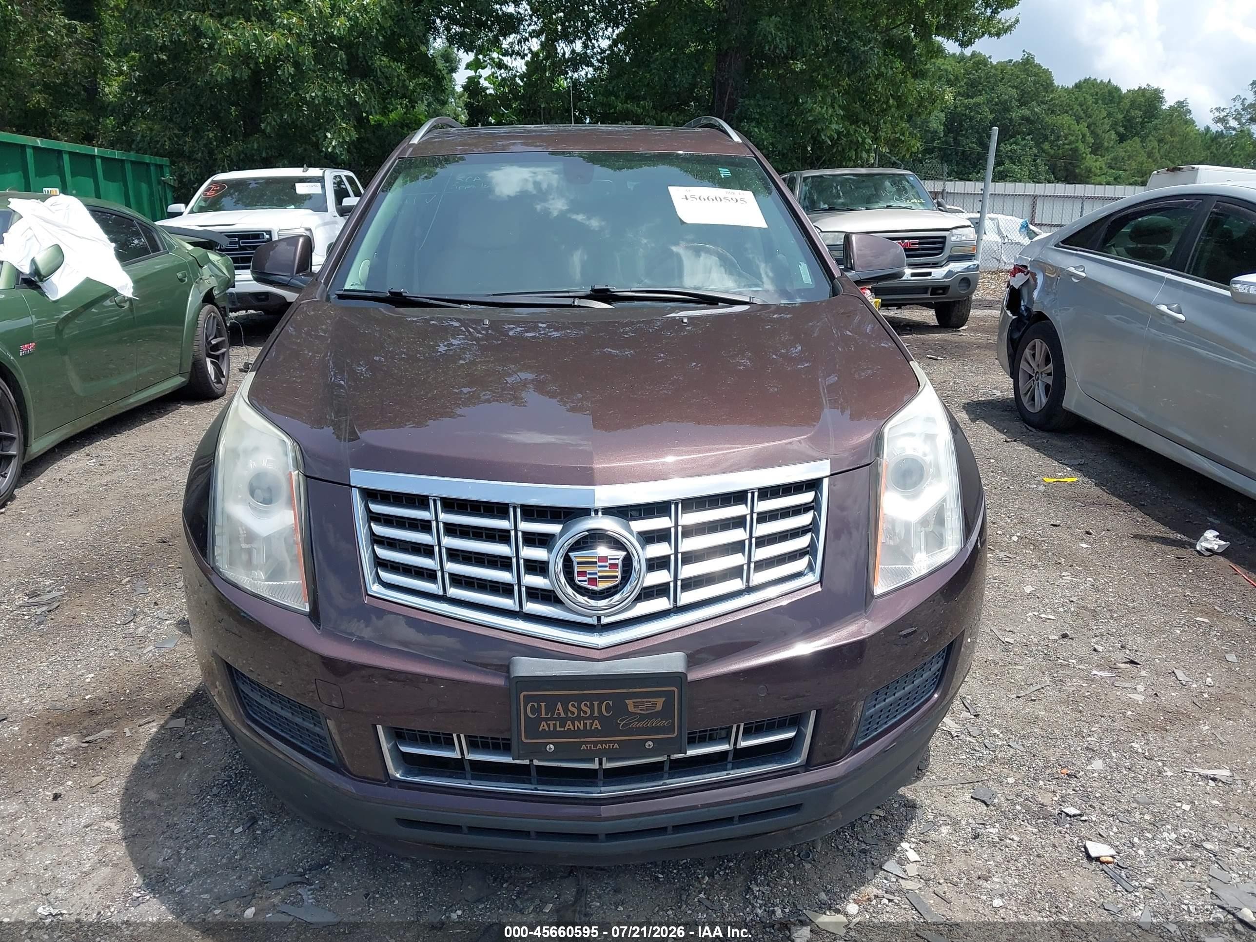 2015 Cadillac Srx Luxury Collection Brown vin: 3GYFNBE34FS549139