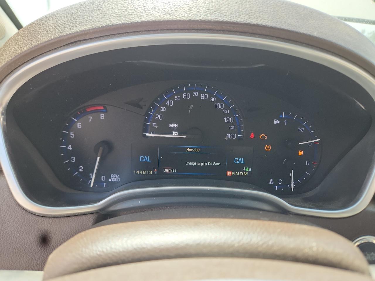 2015 Cadillac Srx Luxury Collection Tan vin: 3GYFNBE34FS584635 Damage: Warning Light - Engine, On, Unacceptable
