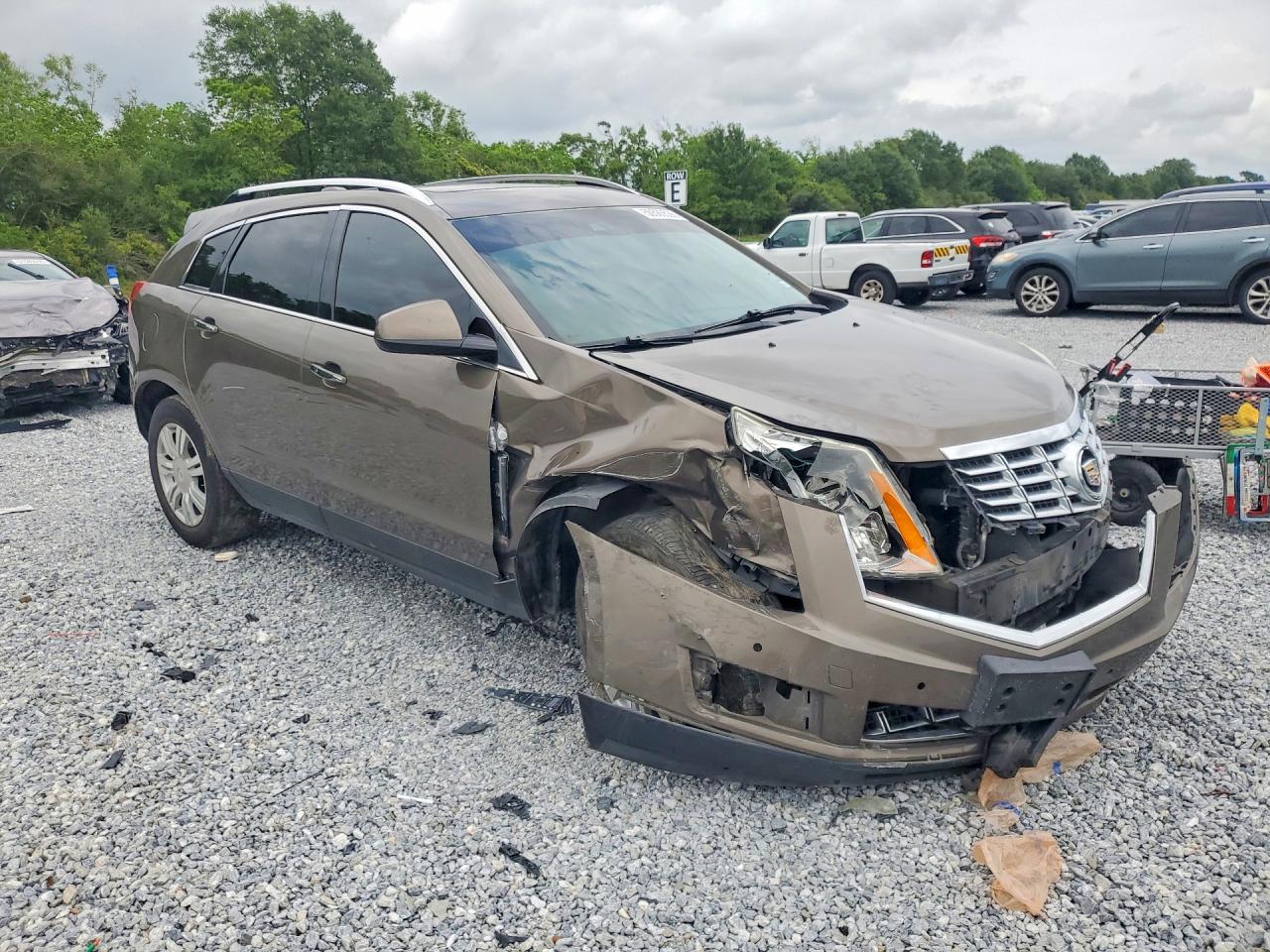2015 Cadillac Srx Luxury Collection Brown vin: 3GYFNBE34FS599829